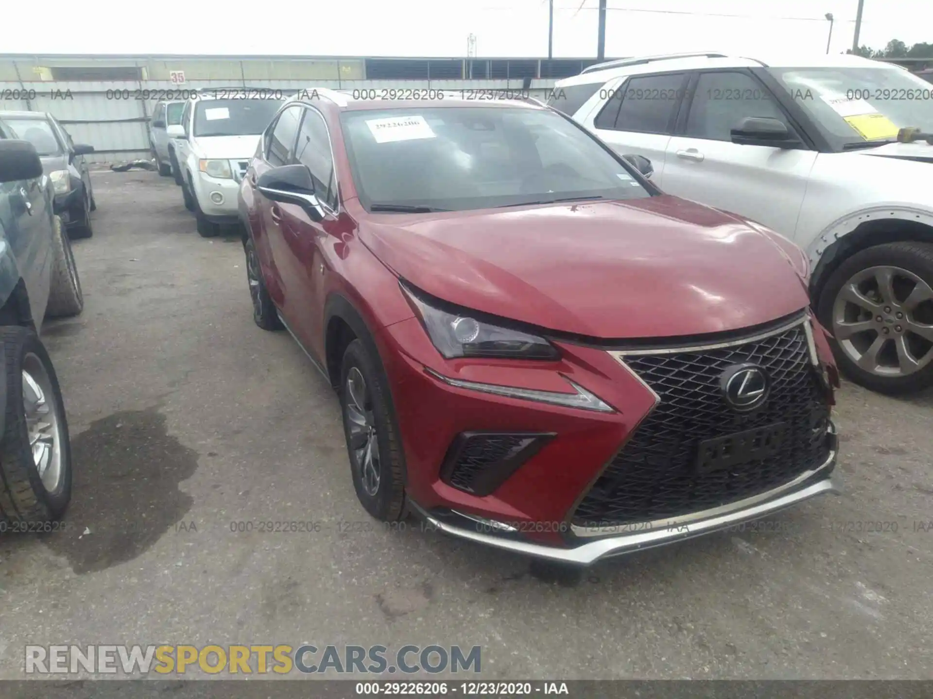 1 Photograph of a damaged car JTJSARBZ0L5002258 LEXUS NX 2020