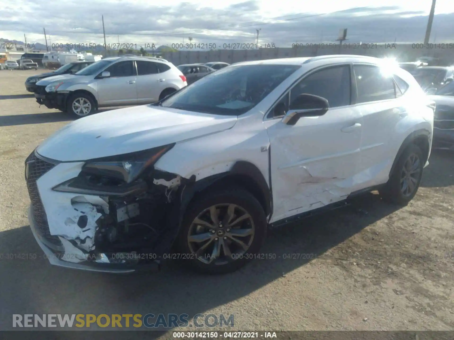 2 Photograph of a damaged car JTJSARBZ0L5006987 LEXUS NX 2020
