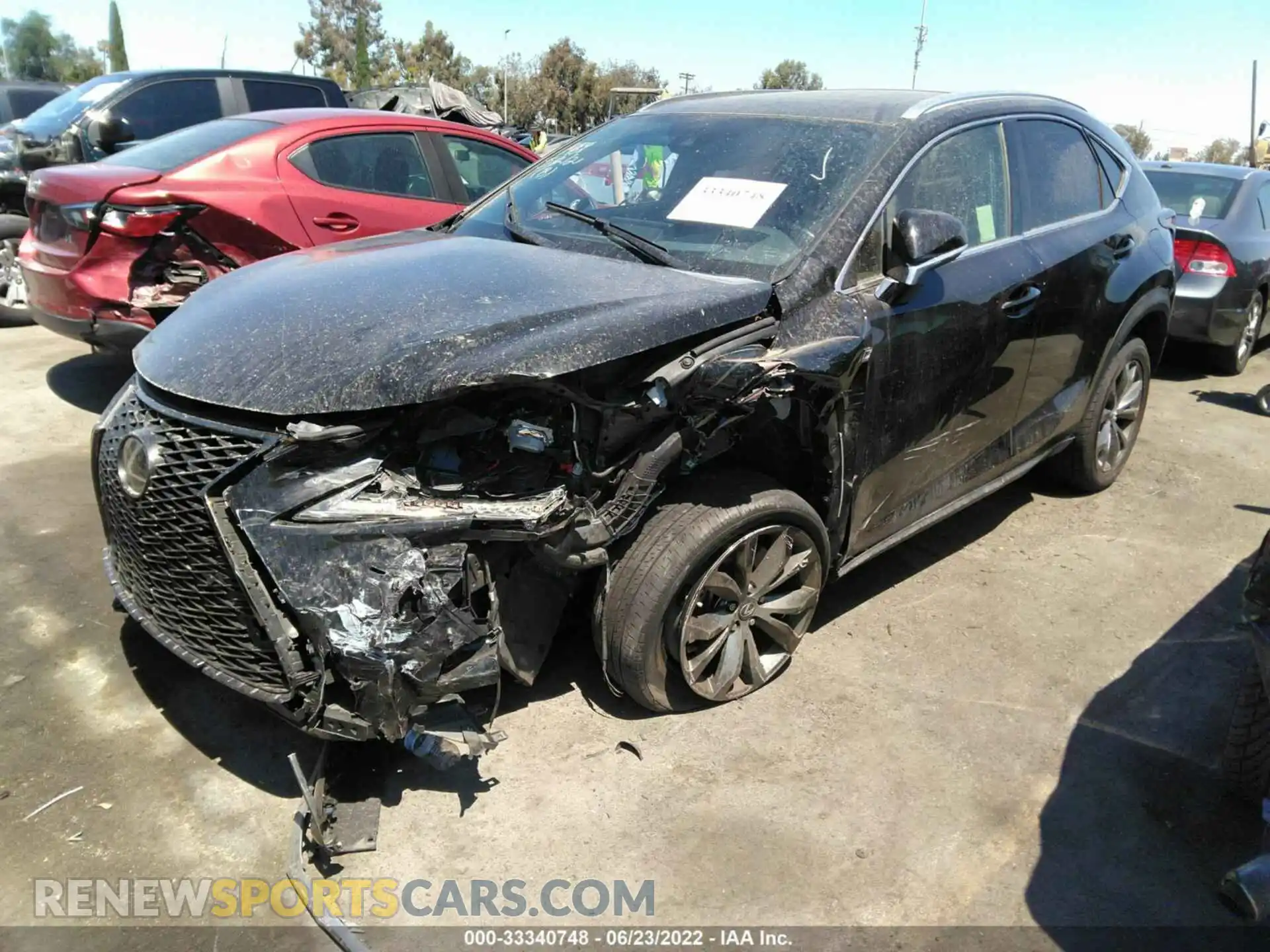 2 Фотография поврежденного автомобиля JTJSARBZ3L2161583 LEXUS NX 2020