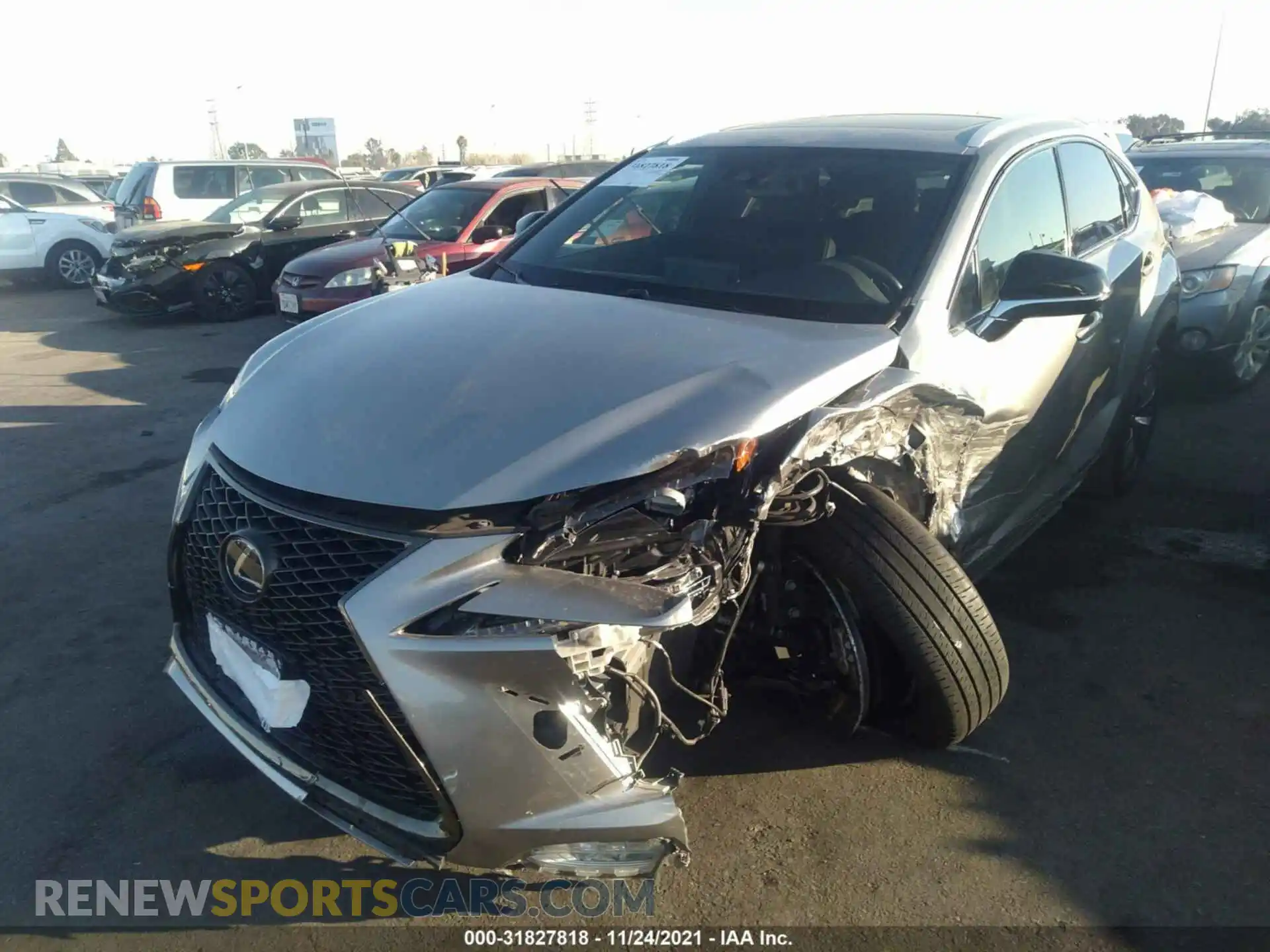 2 Photograph of a damaged car JTJSARBZ7L5001995 LEXUS NX 2020