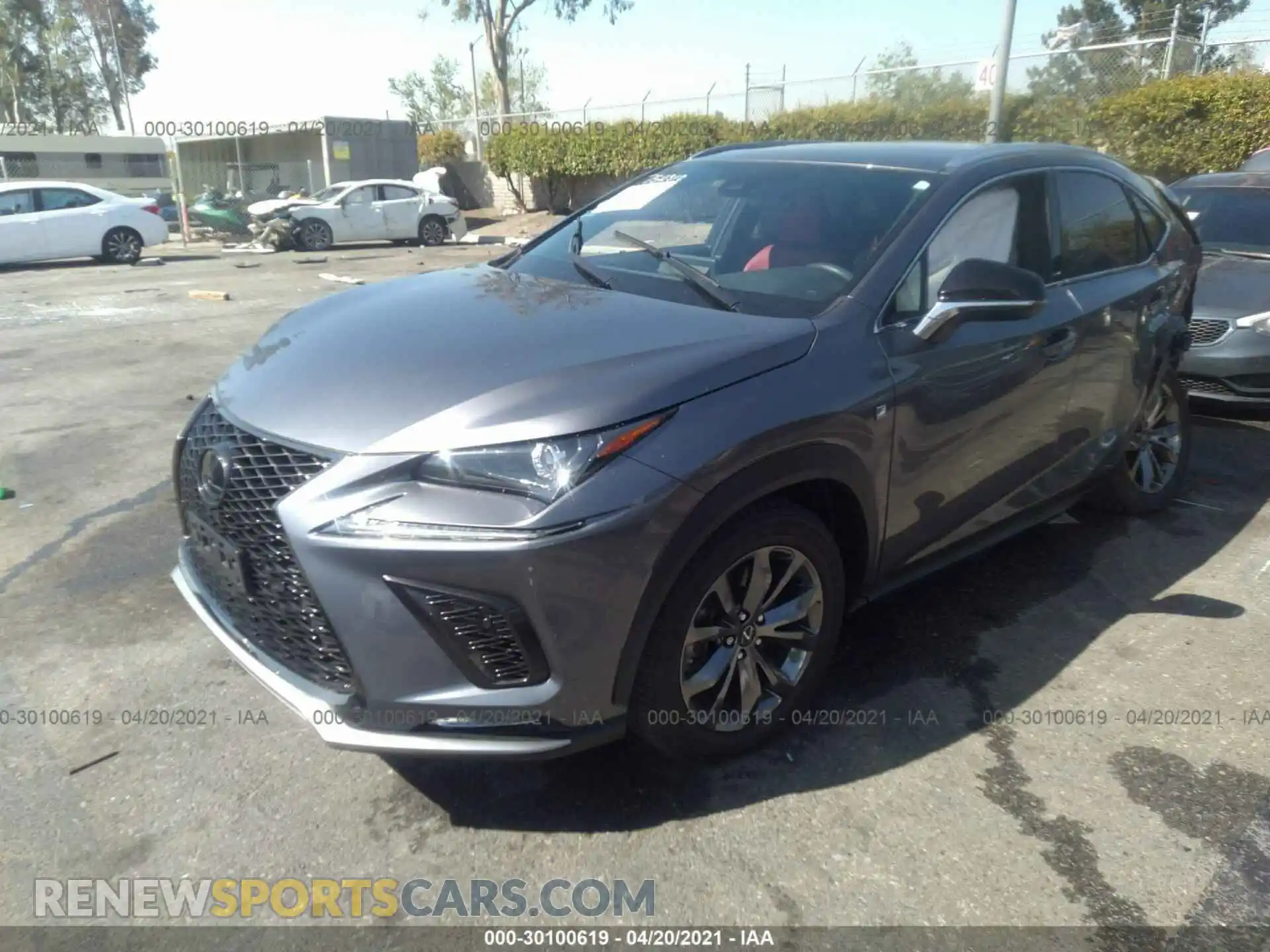 2 Photograph of a damaged car JTJSARBZ8L2161191 LEXUS NX 2020