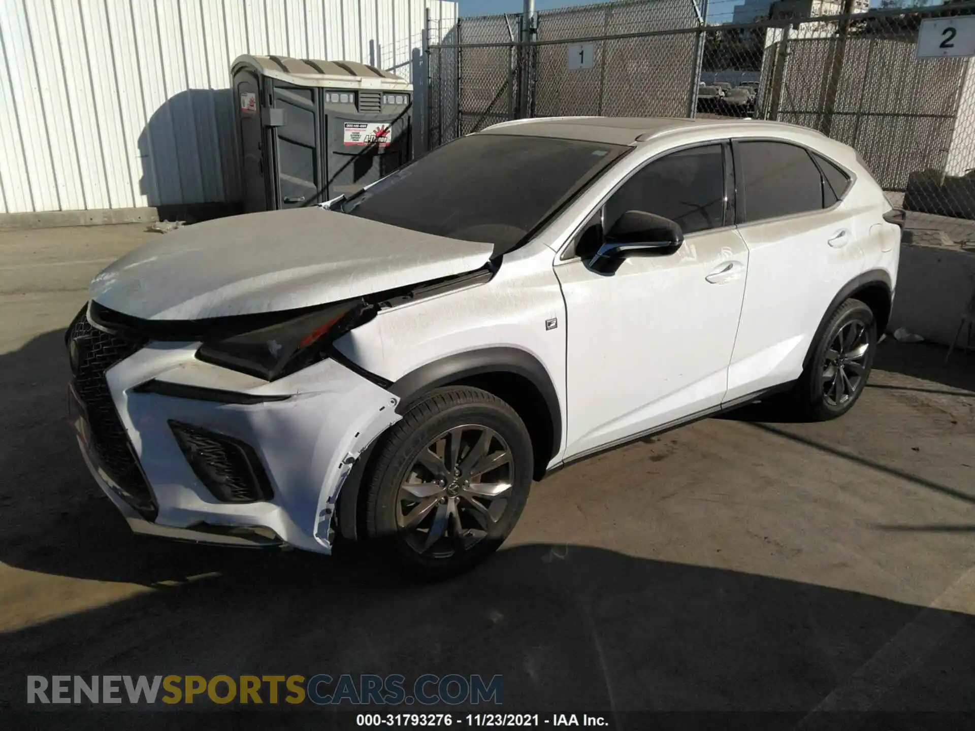 2 Photograph of a damaged car JTJSARBZ9L2173043 LEXUS NX 2020