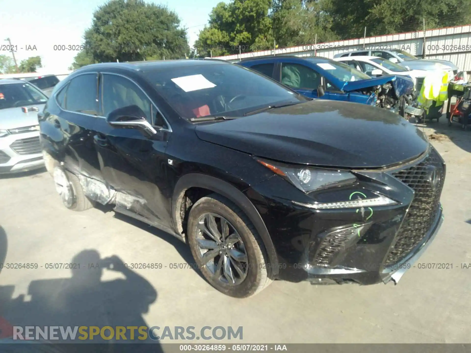 1 Photograph of a damaged car JTJSARBZXL2174766 LEXUS NX 2020