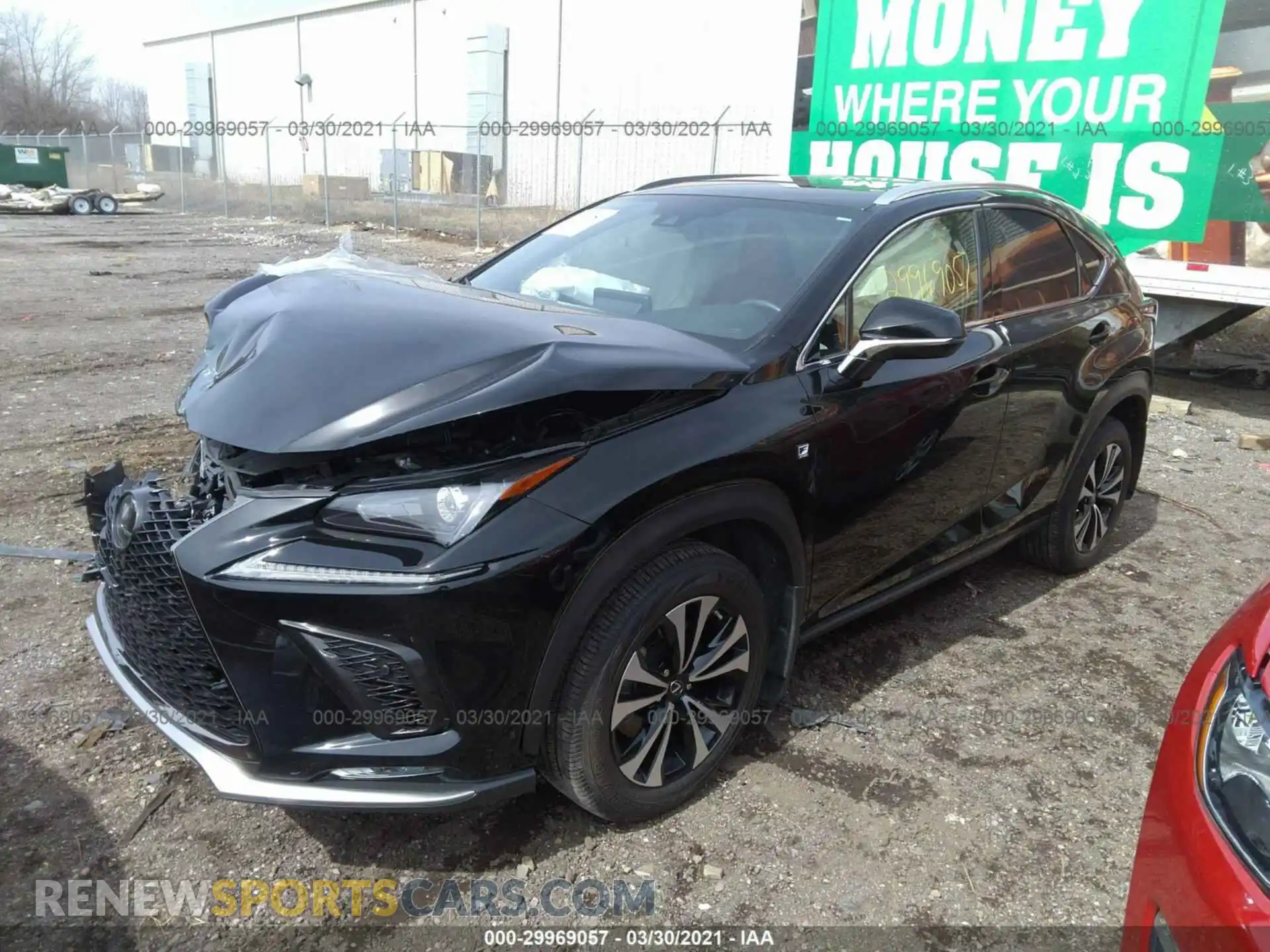 2 fotografías del automóvil dañado JTJSARDZ0L5012737 LEXUS NX 2020