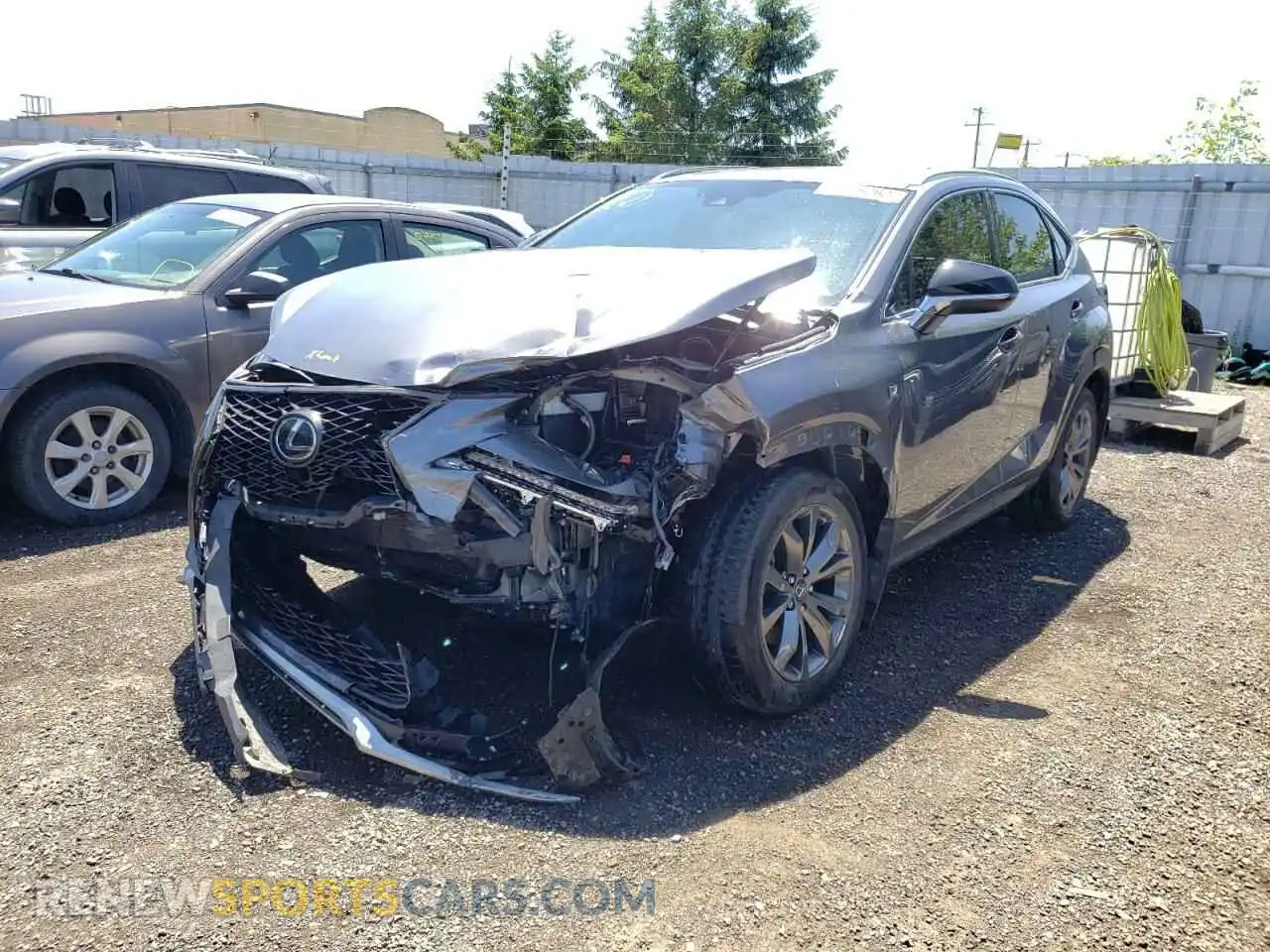 2 Фотография поврежденного автомобиля JTJSARDZ2L5012156 LEXUS NX 2020