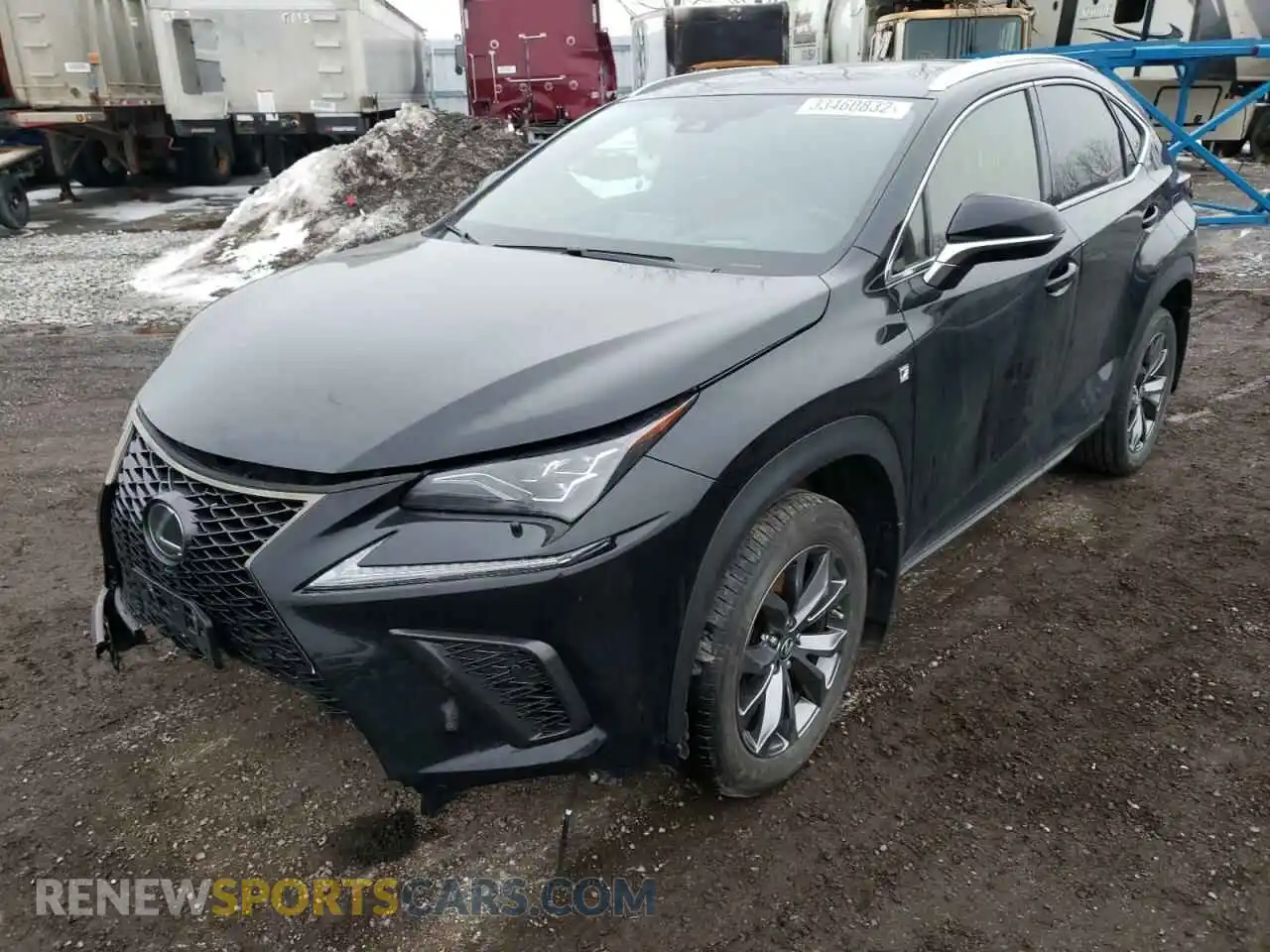 2 fotografías del automóvil dañado JTJSARDZ8L5003140 LEXUS NX 2020