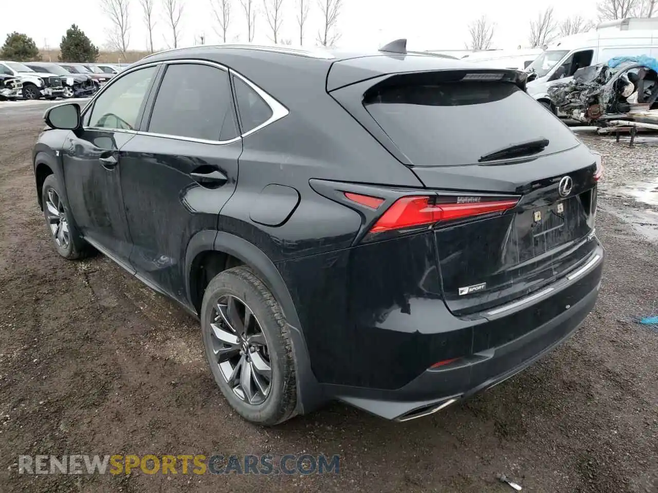 3 fotografías del automóvil dañado JTJSARDZ8L5003140 LEXUS NX 2020