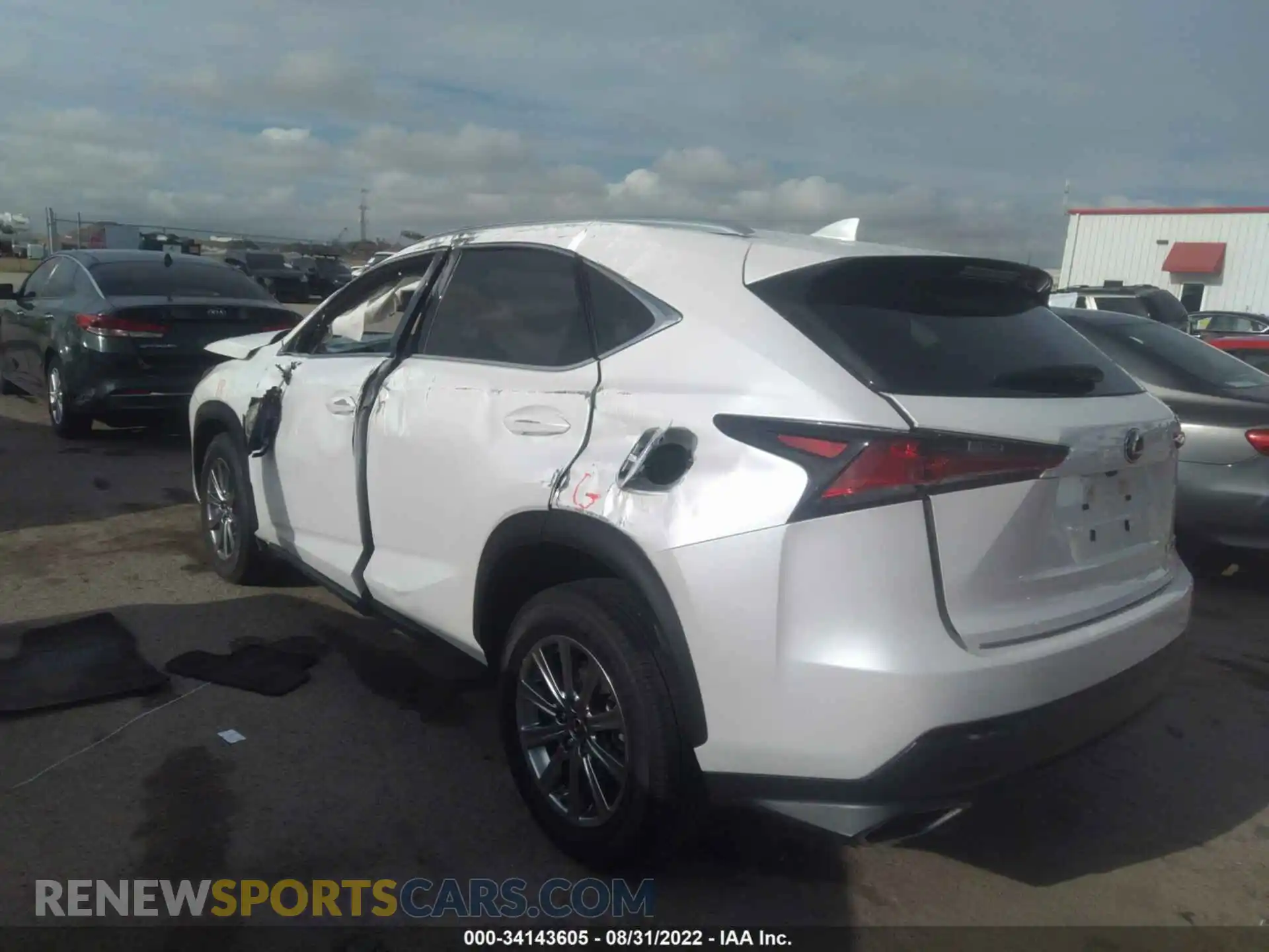 3 Фотография поврежденного автомобиля JTJDARBZ6M5023495 LEXUS NX 2021