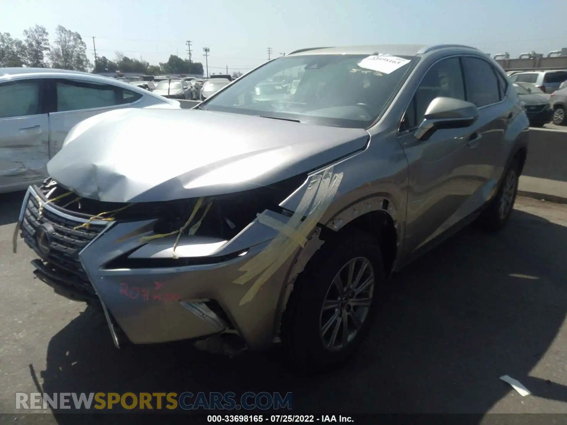 2 Фотография поврежденного автомобиля JTJDARBZ7M2191504 LEXUS NX 2021