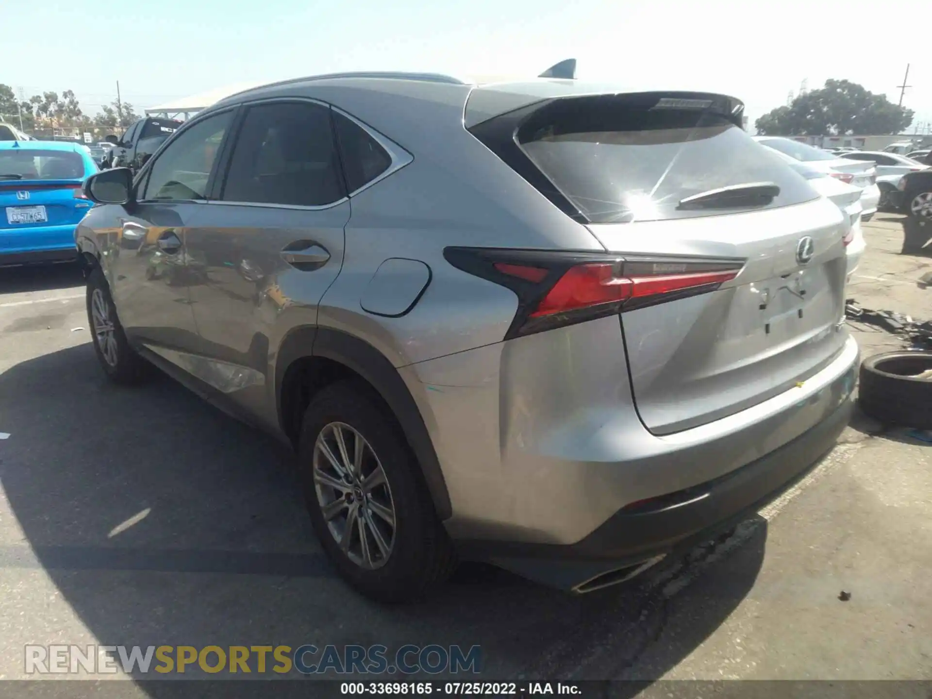 3 Фотография поврежденного автомобиля JTJDARBZ7M2191504 LEXUS NX 2021