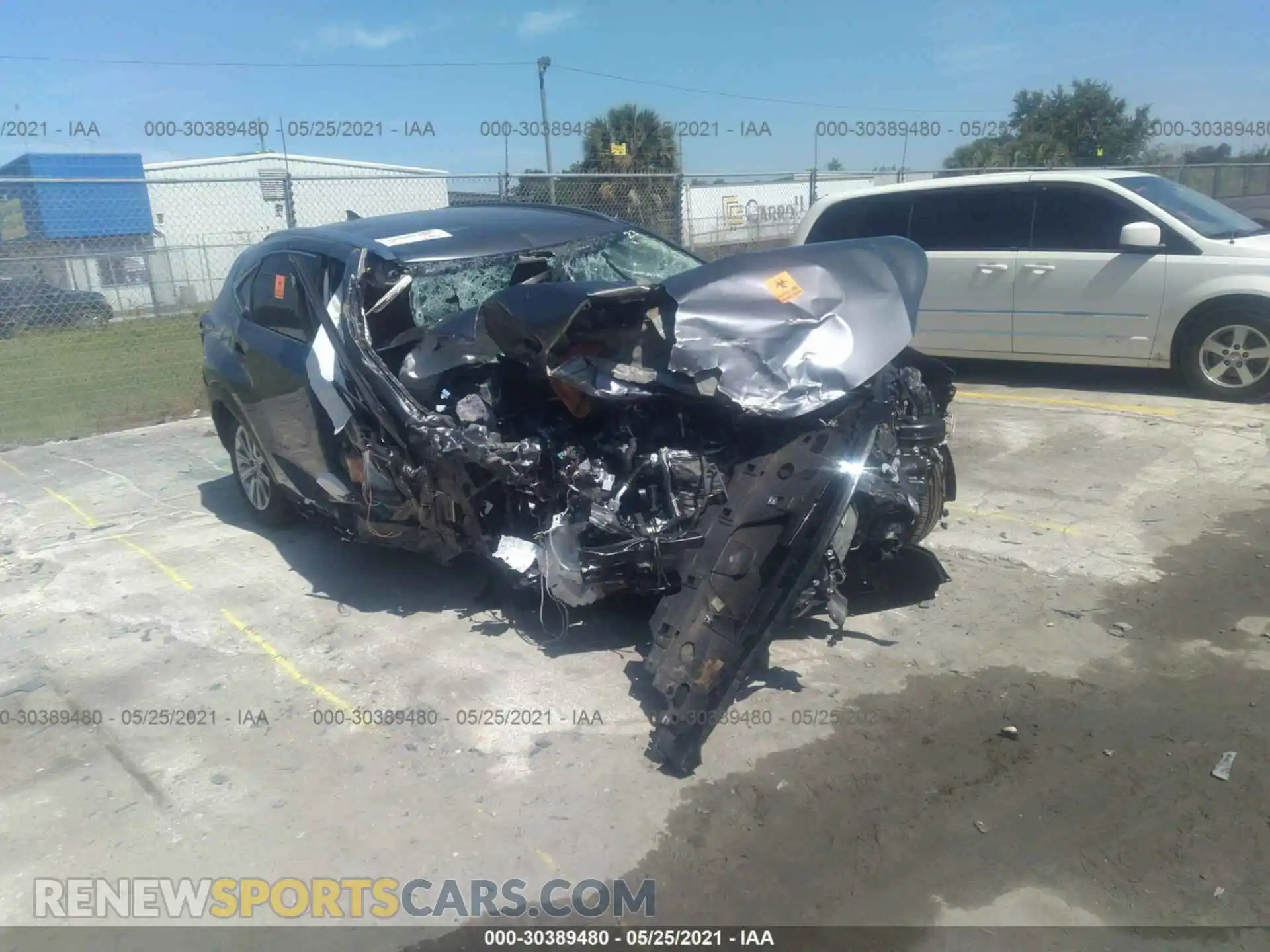 1 Photograph of a damaged car JTJDARBZ9M2186868 LEXUS NX 2021