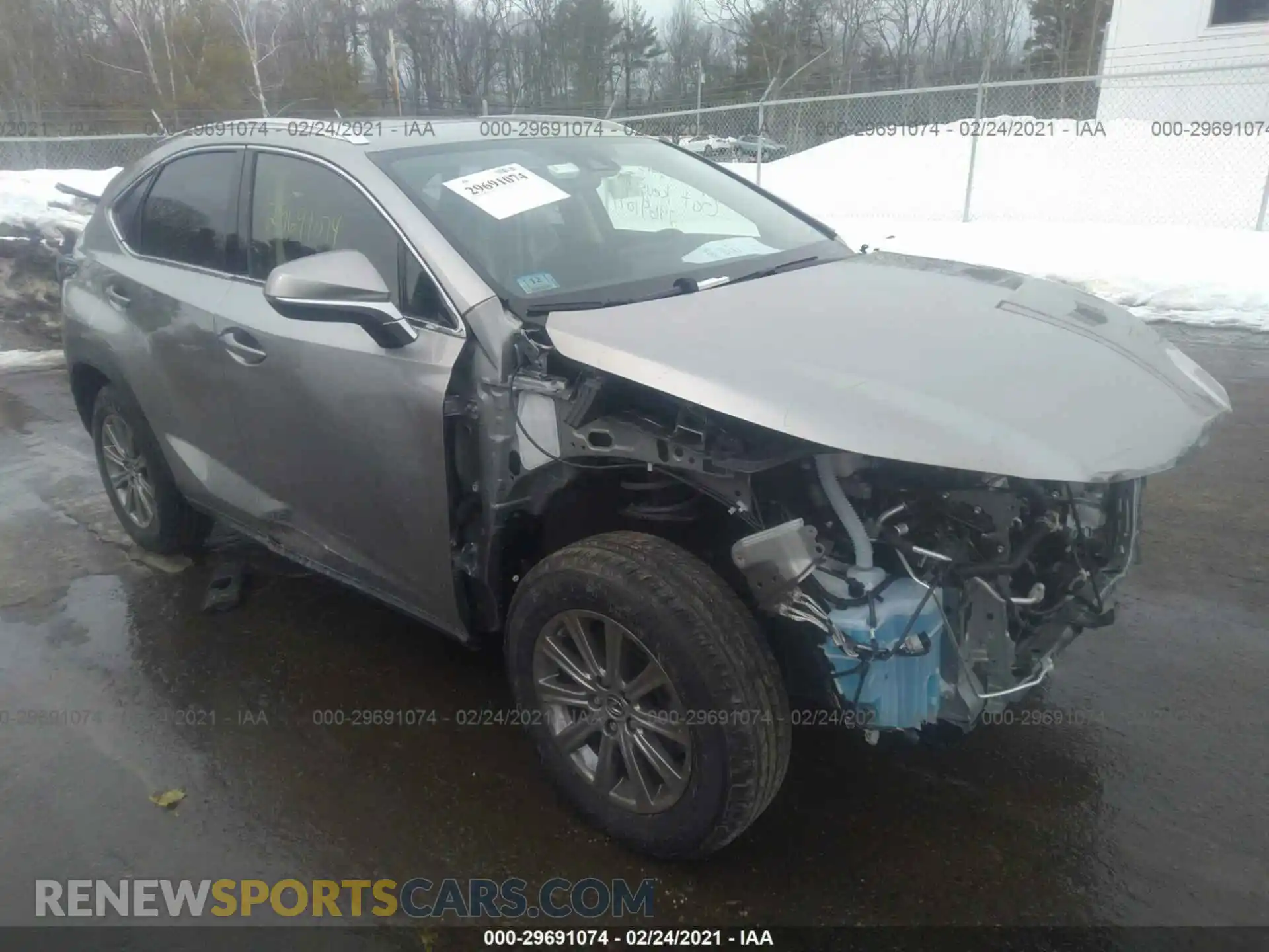 1 Photograph of a damaged car JTJDARDZ0M2240555 LEXUS NX 2021