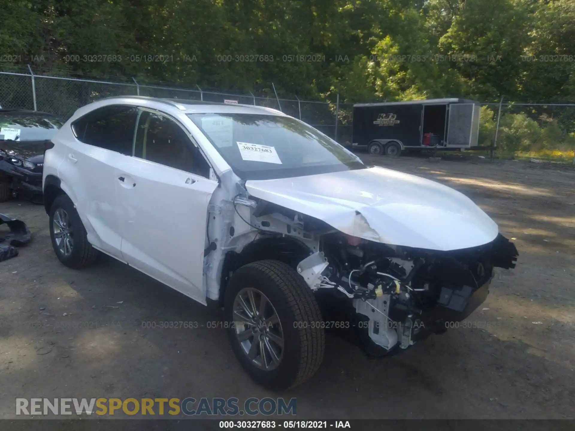 1 Photograph of a damaged car JTJDARDZ4M5023993 LEXUS NX 2021
