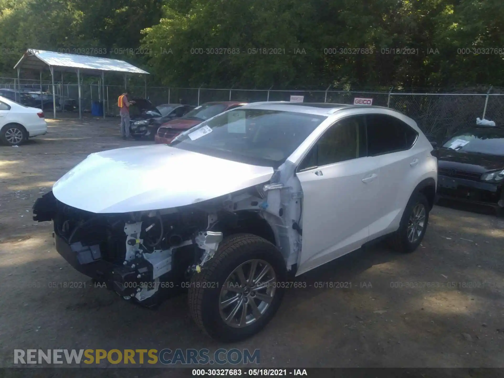 2 Photograph of a damaged car JTJDARDZ4M5023993 LEXUS NX 2021