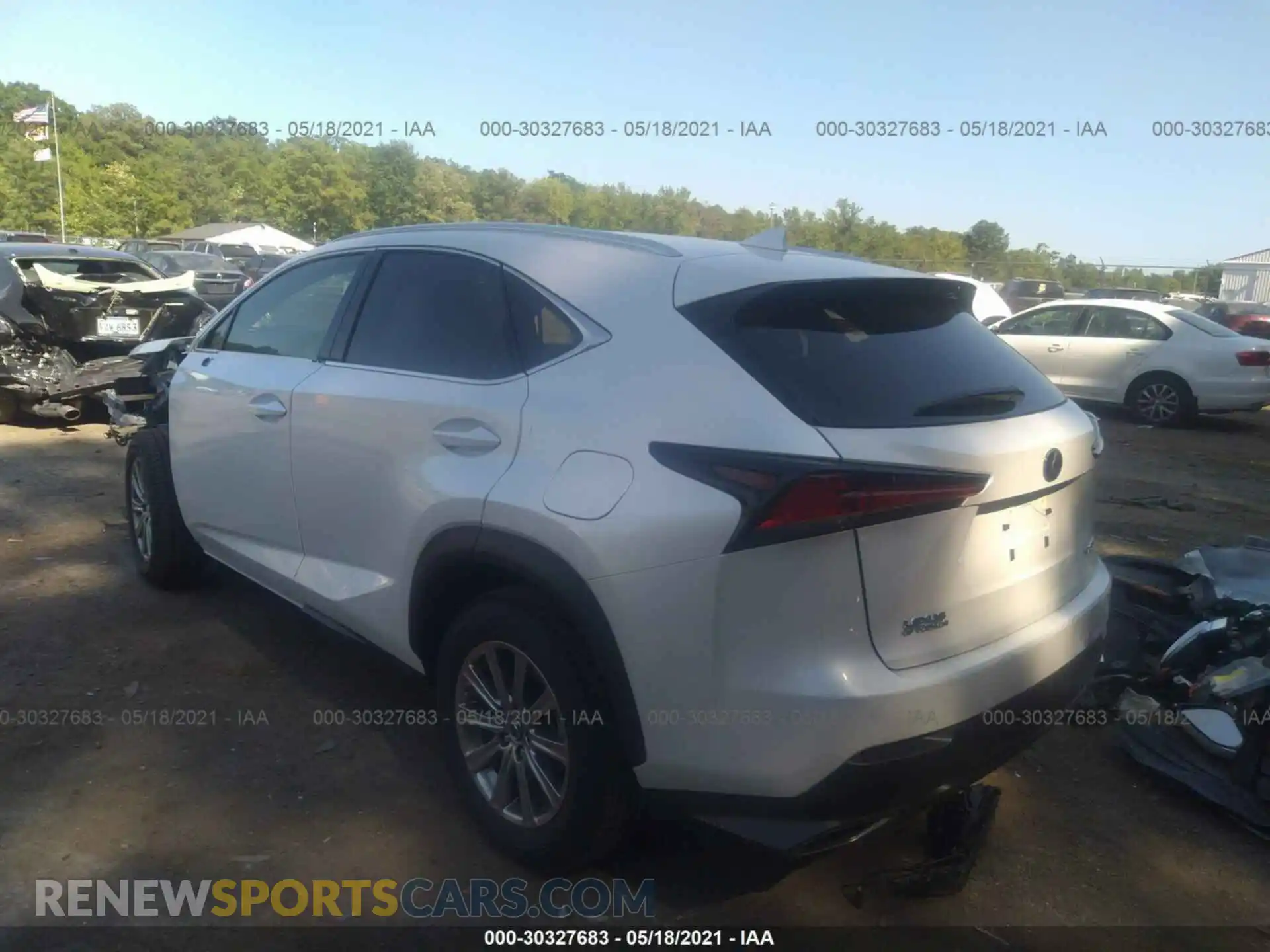 3 Photograph of a damaged car JTJDARDZ4M5023993 LEXUS NX 2021