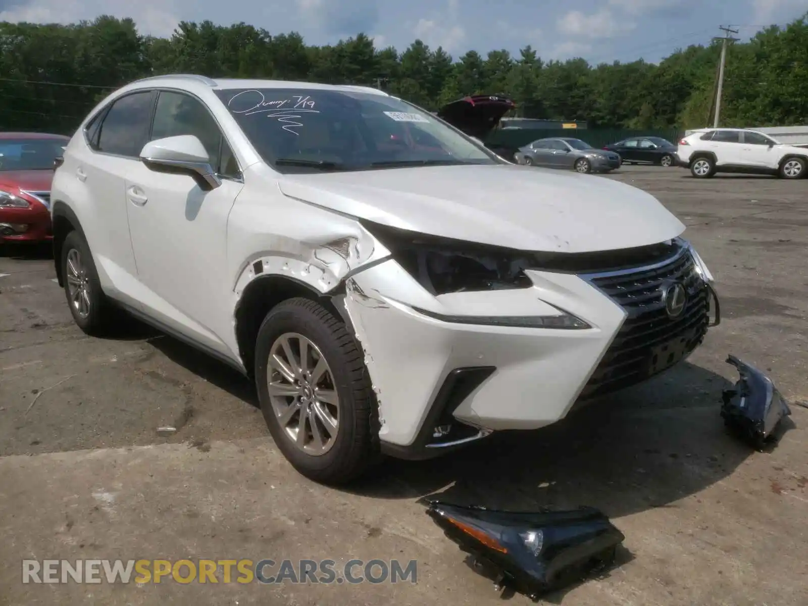 1 Photograph of a damaged car JTJDARDZ4M5024884 LEXUS NX 2021