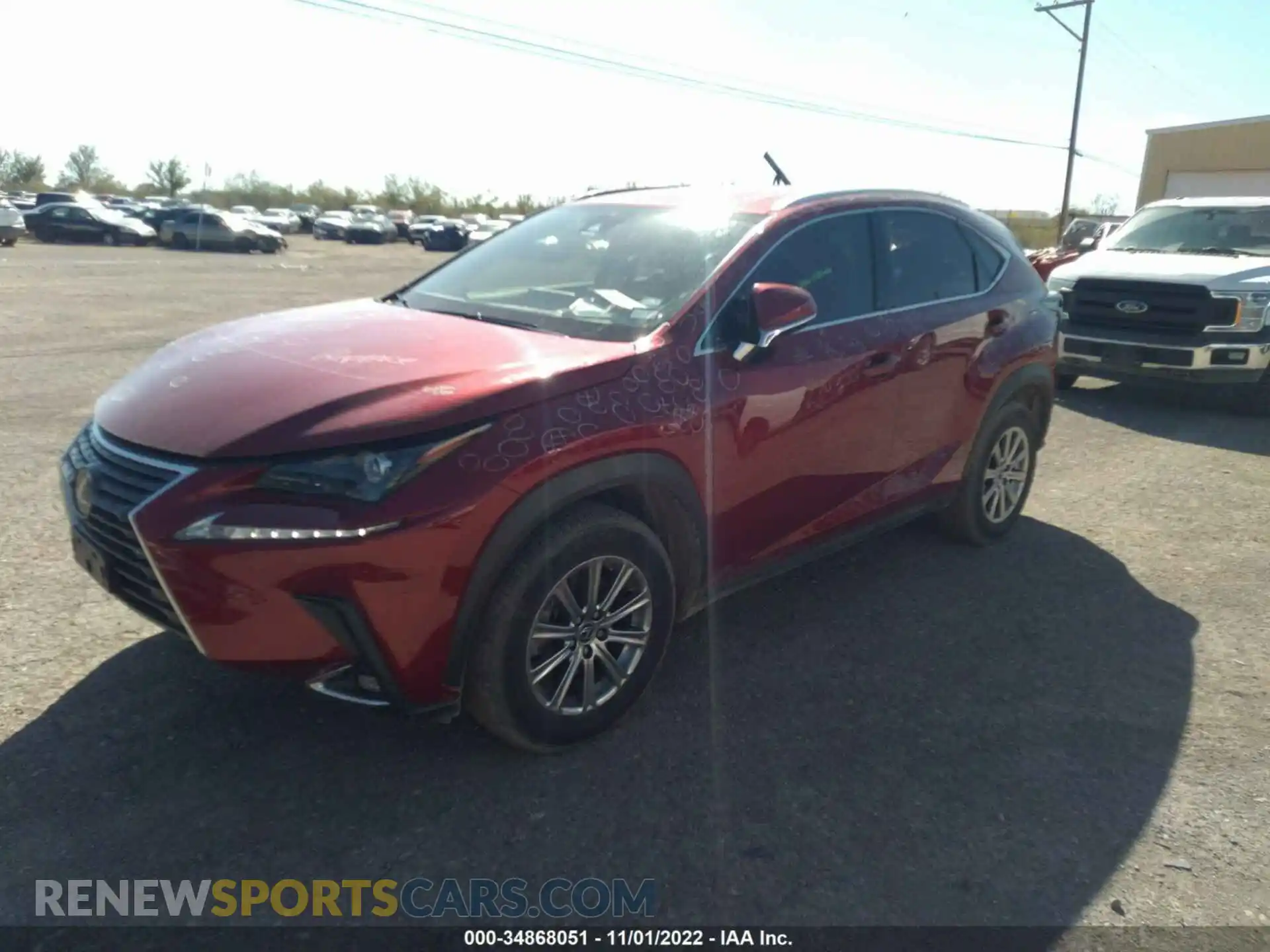 2 fotografías del automóvil dañado JTJDARDZ8M5024015 LEXUS NX 2021