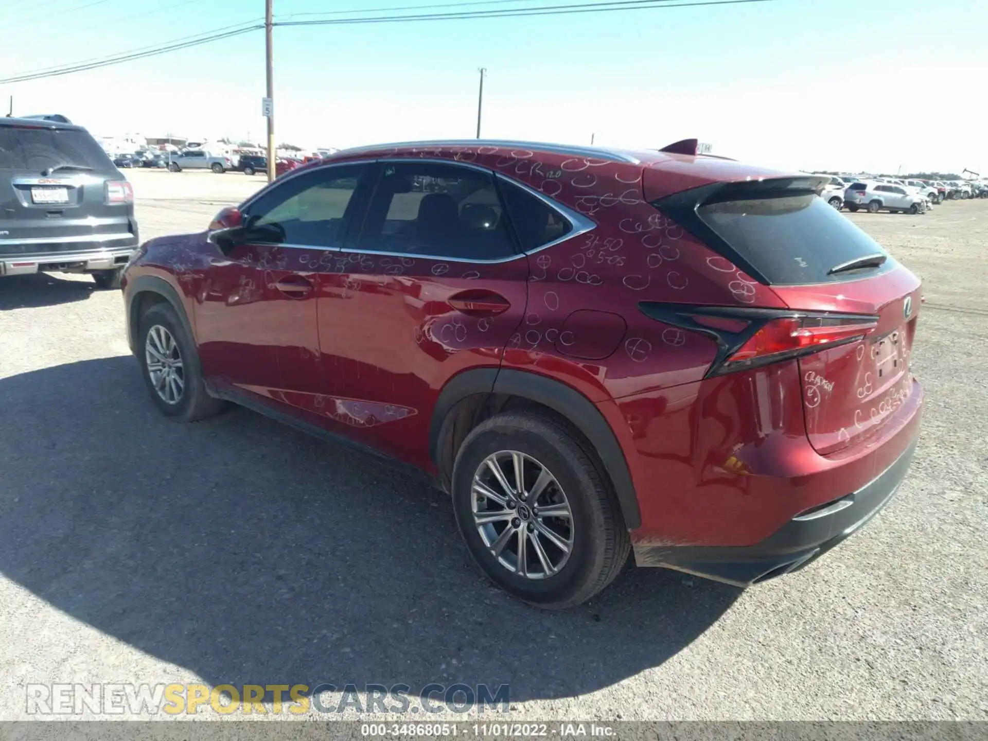 3 fotografías del automóvil dañado JTJDARDZ8M5024015 LEXUS NX 2021