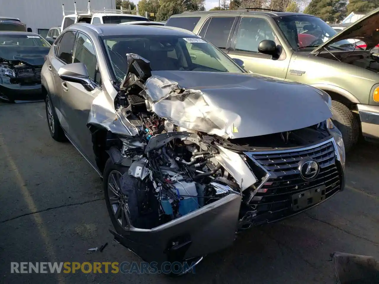 1 Photograph of a damaged car JTJDARDZ9M2254583 LEXUS NX 2021