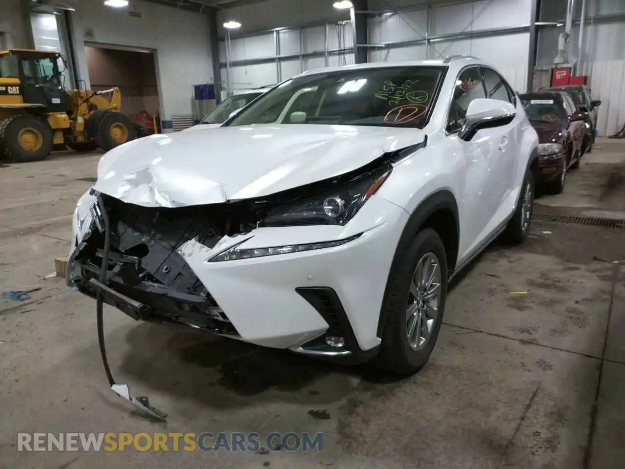 2 fotografías del automóvil dañado JTJDJRDZ0M5010660 LEXUS NX 2021