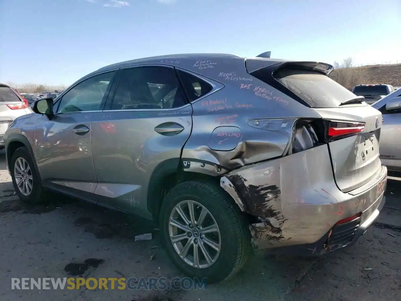 2 Photograph of a damaged car JTJDJRDZ7M2154210 LEXUS NX 2021