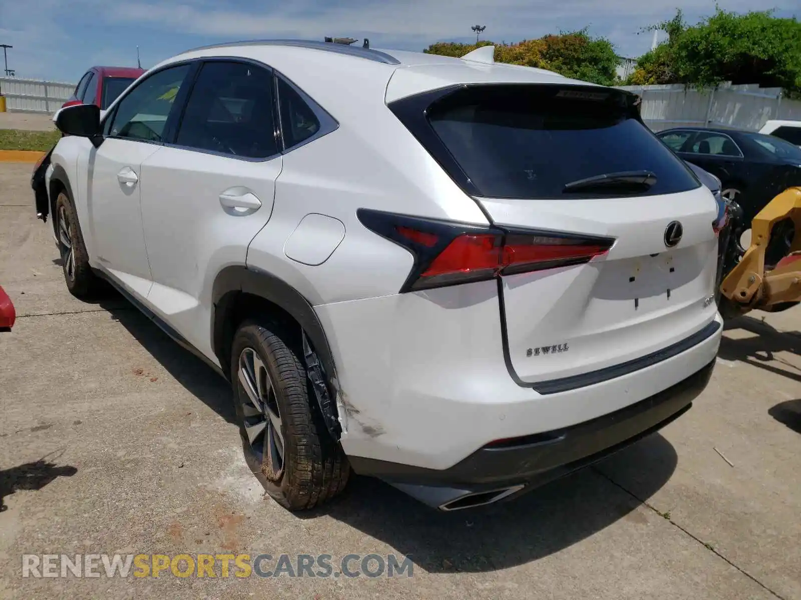 3 Фотография поврежденного автомобиля JTJGARBZ7M5021820 LEXUS NX 2021