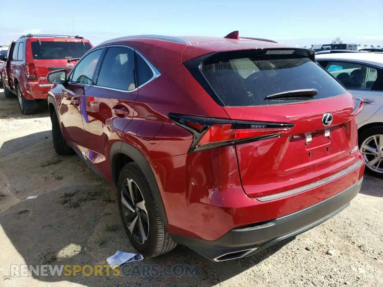 3 fotografías del automóvil dañado JTJGARBZ7M5027875 LEXUS NX 2021