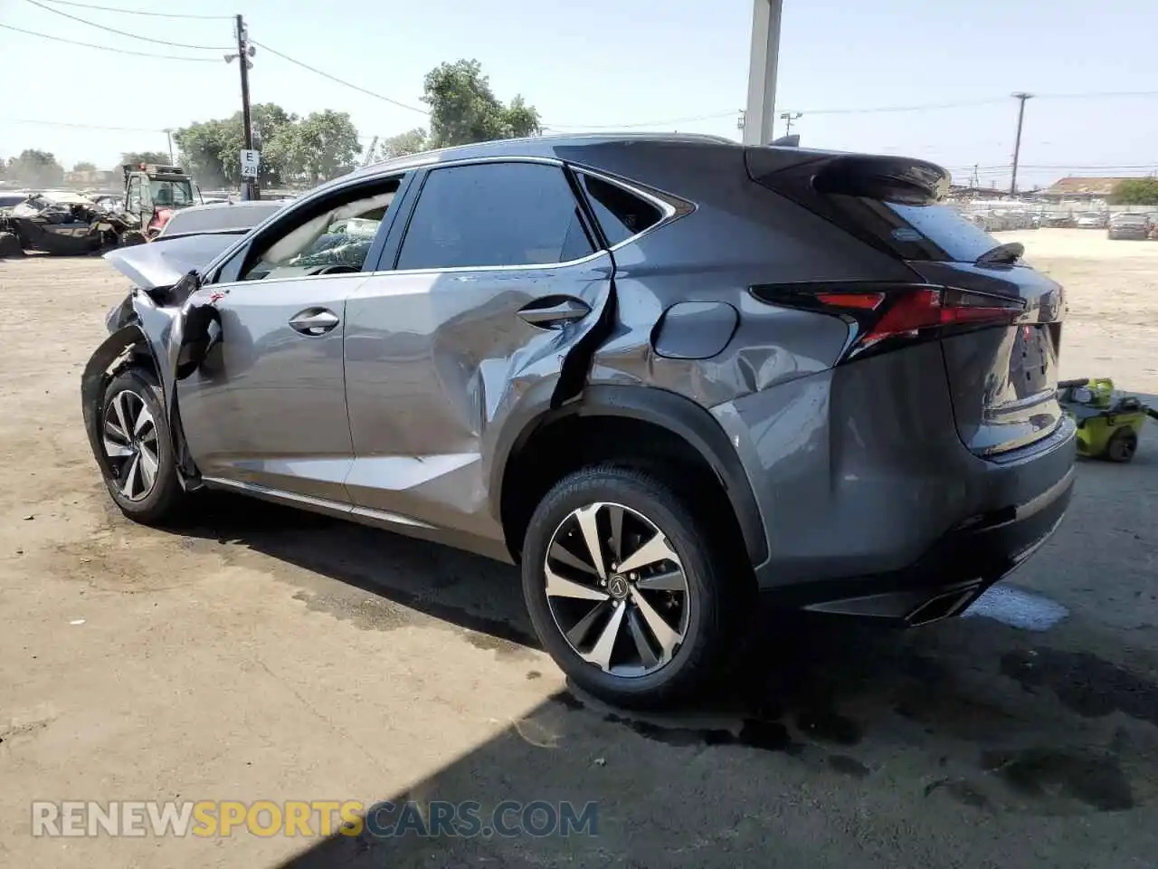 2 Photograph of a damaged car JTJGARBZXM2193552 LEXUS NX 2021