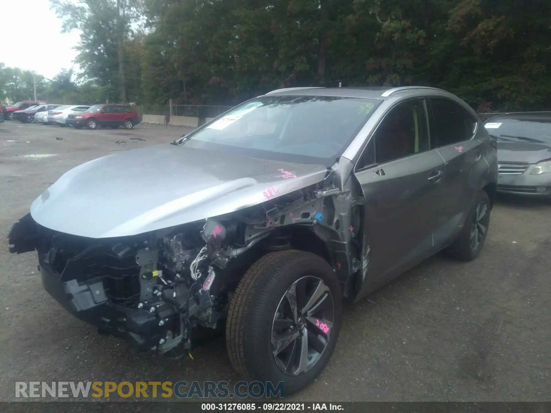 2 Photograph of a damaged car JTJGJRDZ7M2153541 LEXUS NX 2021