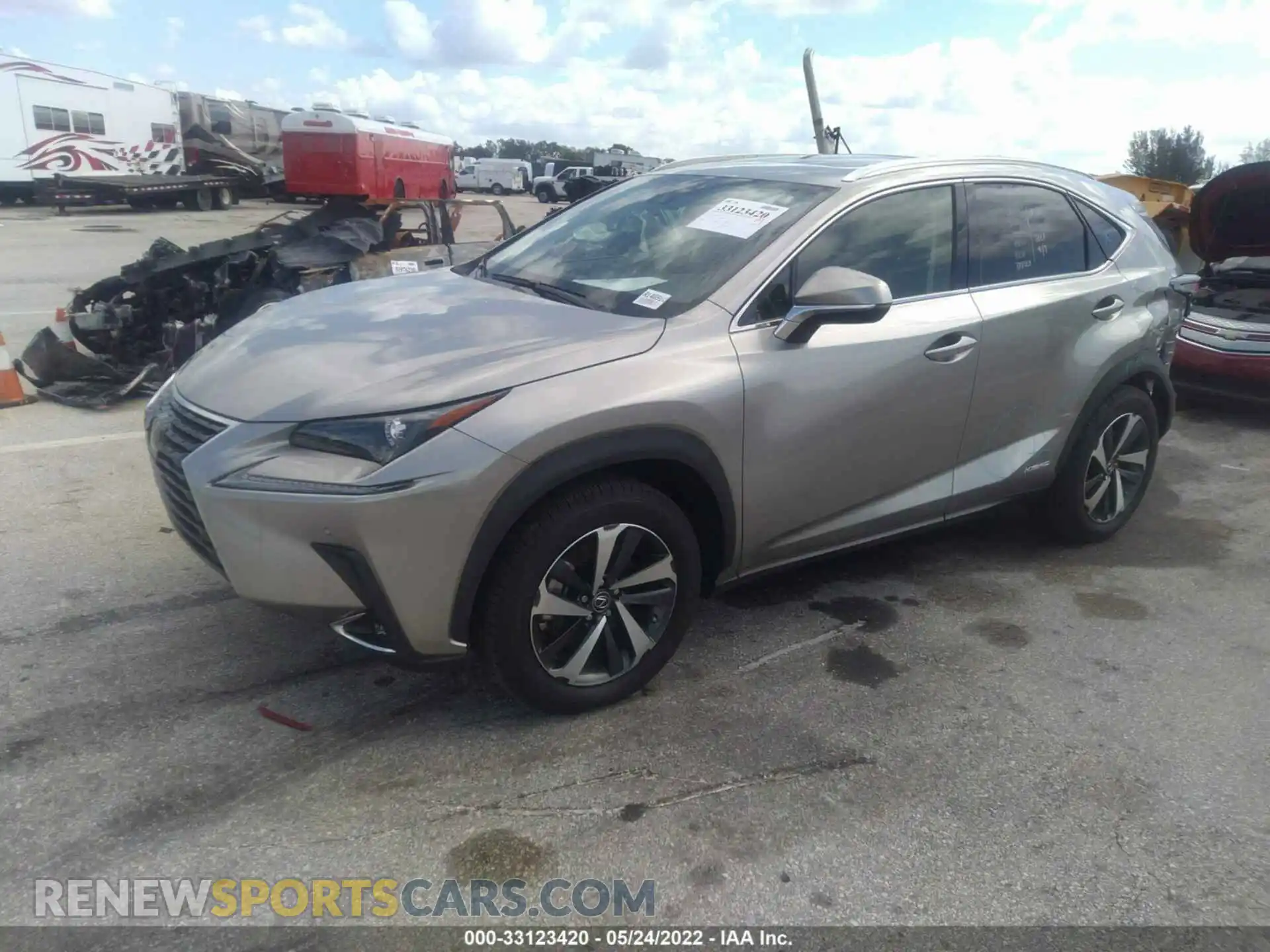 2 Photograph of a damaged car JTJGJRDZXM2146910 LEXUS NX 2021