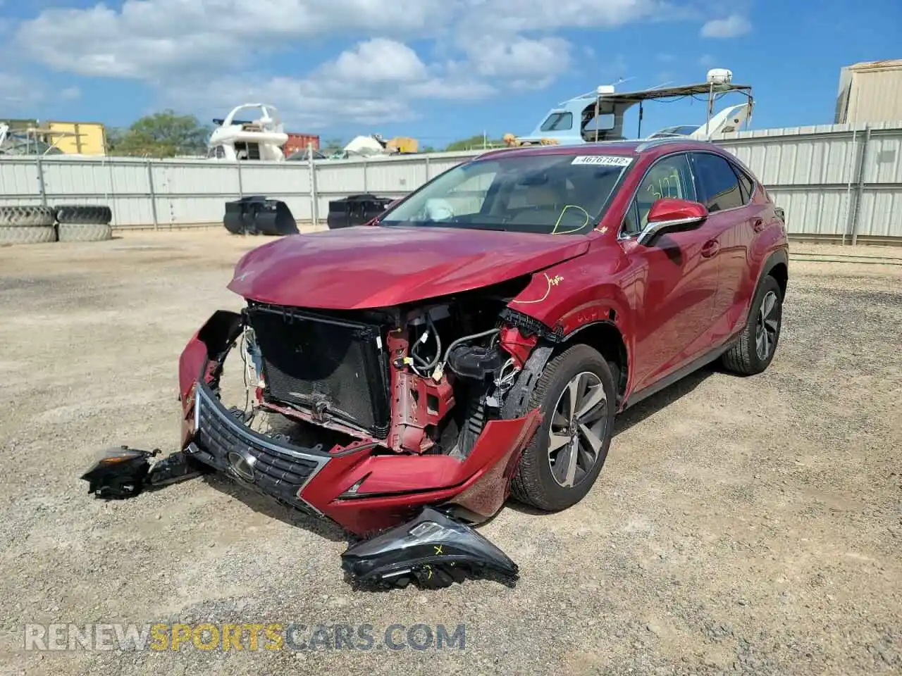 2 Photograph of a damaged car JTJHARBZ5M5032125 LEXUS NX 2021