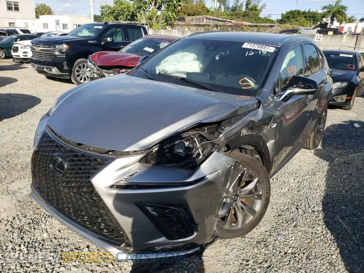 2 Photograph of a damaged car JTJSARBZ3M2194097 LEXUS NX 2021
