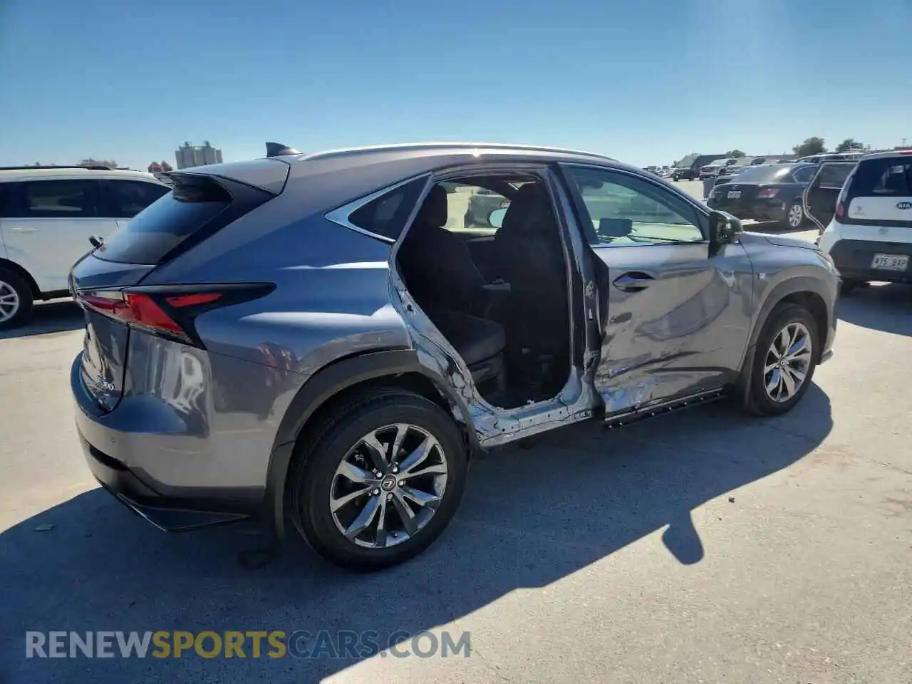 3 Фотография поврежденного автомобиля JTJSARBZ3M2198389 LEXUS NX 2021
