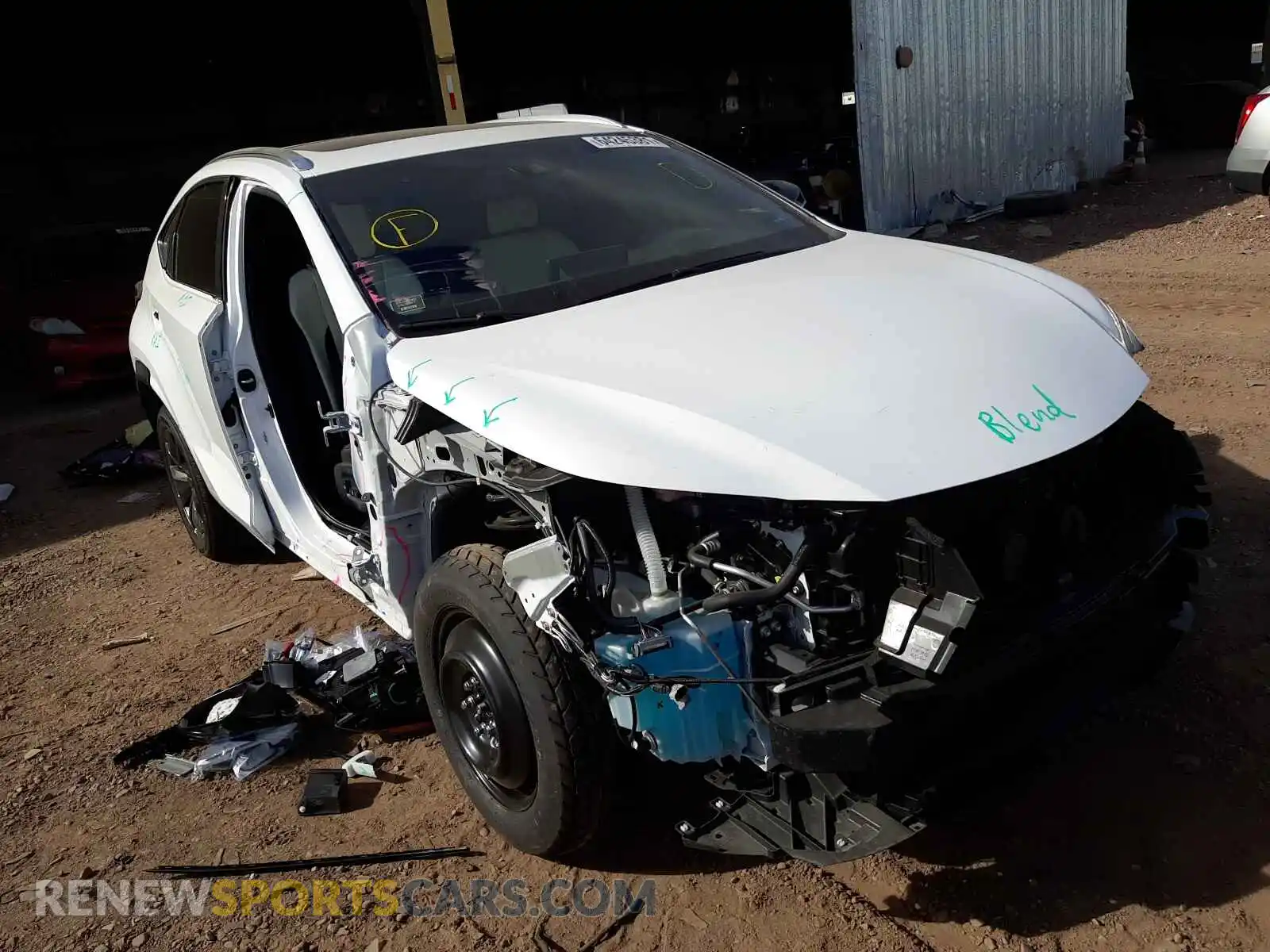 1 Photograph of a damaged car JTJSARBZ3M5024370 LEXUS NX 2021