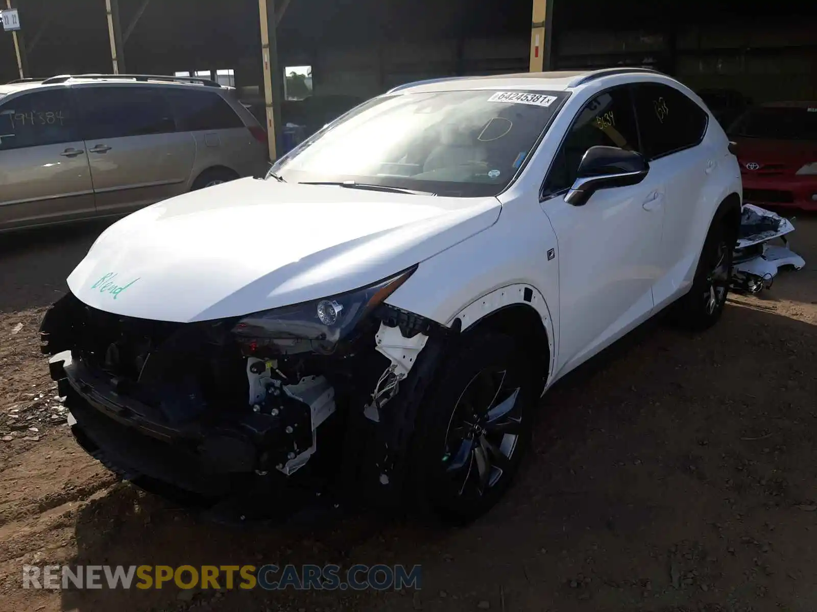 2 Photograph of a damaged car JTJSARBZ3M5024370 LEXUS NX 2021