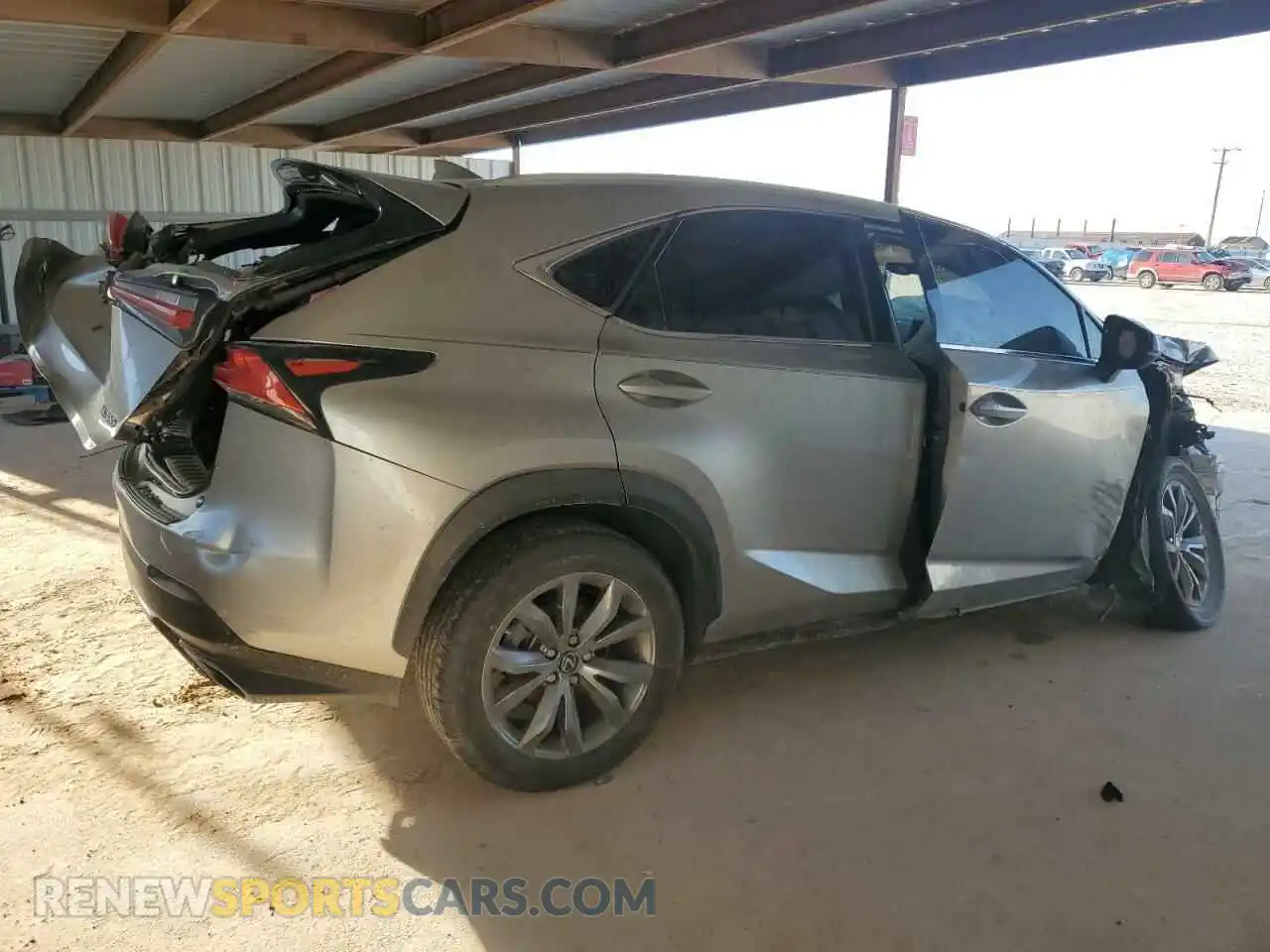 3 fotografías del automóvil dañado JTJSARBZ6M2181313 LEXUS NX 2021