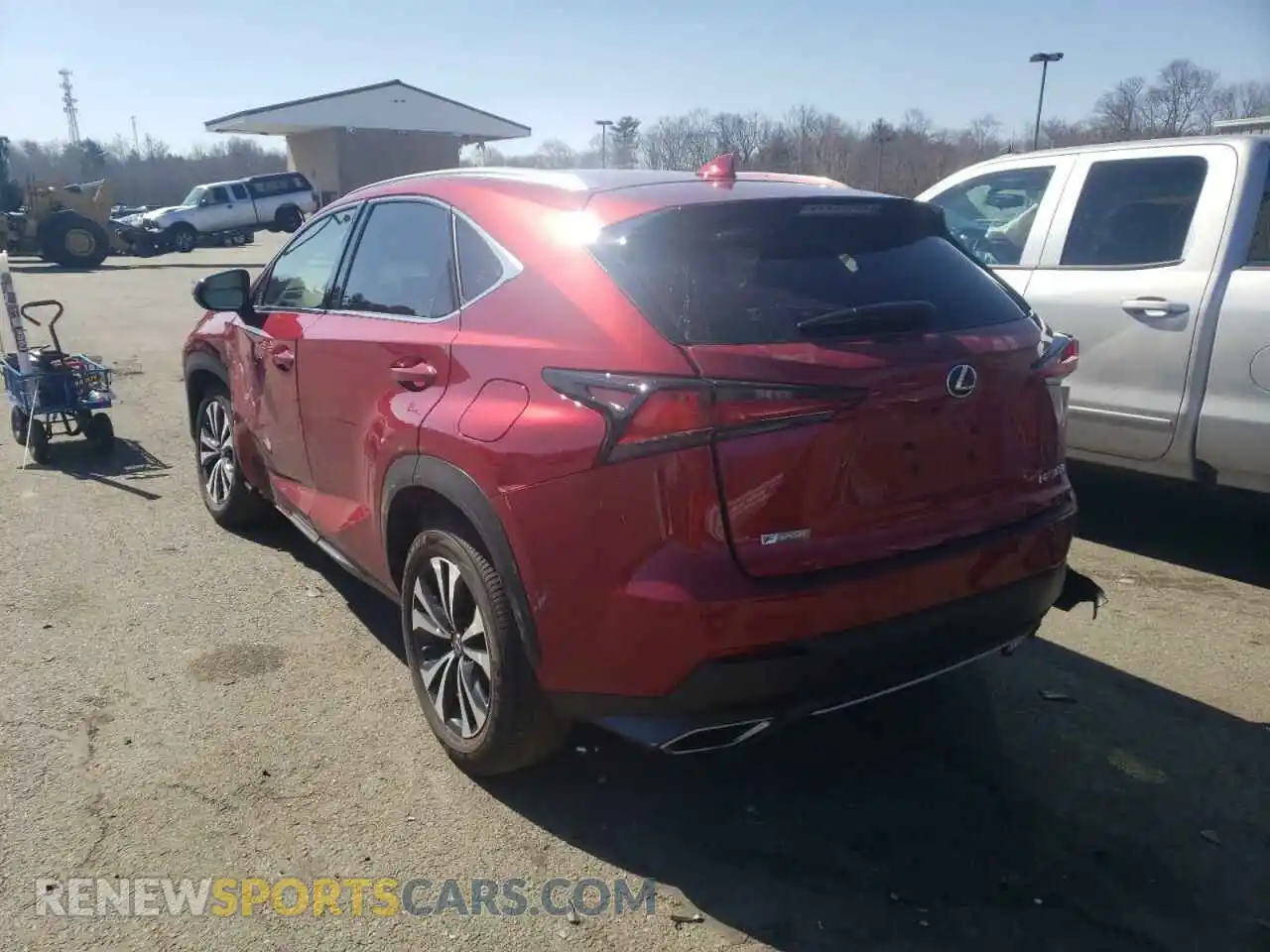 3 fotografías del automóvil dañado JTJSARDZ4M2255390 LEXUS NX 2021