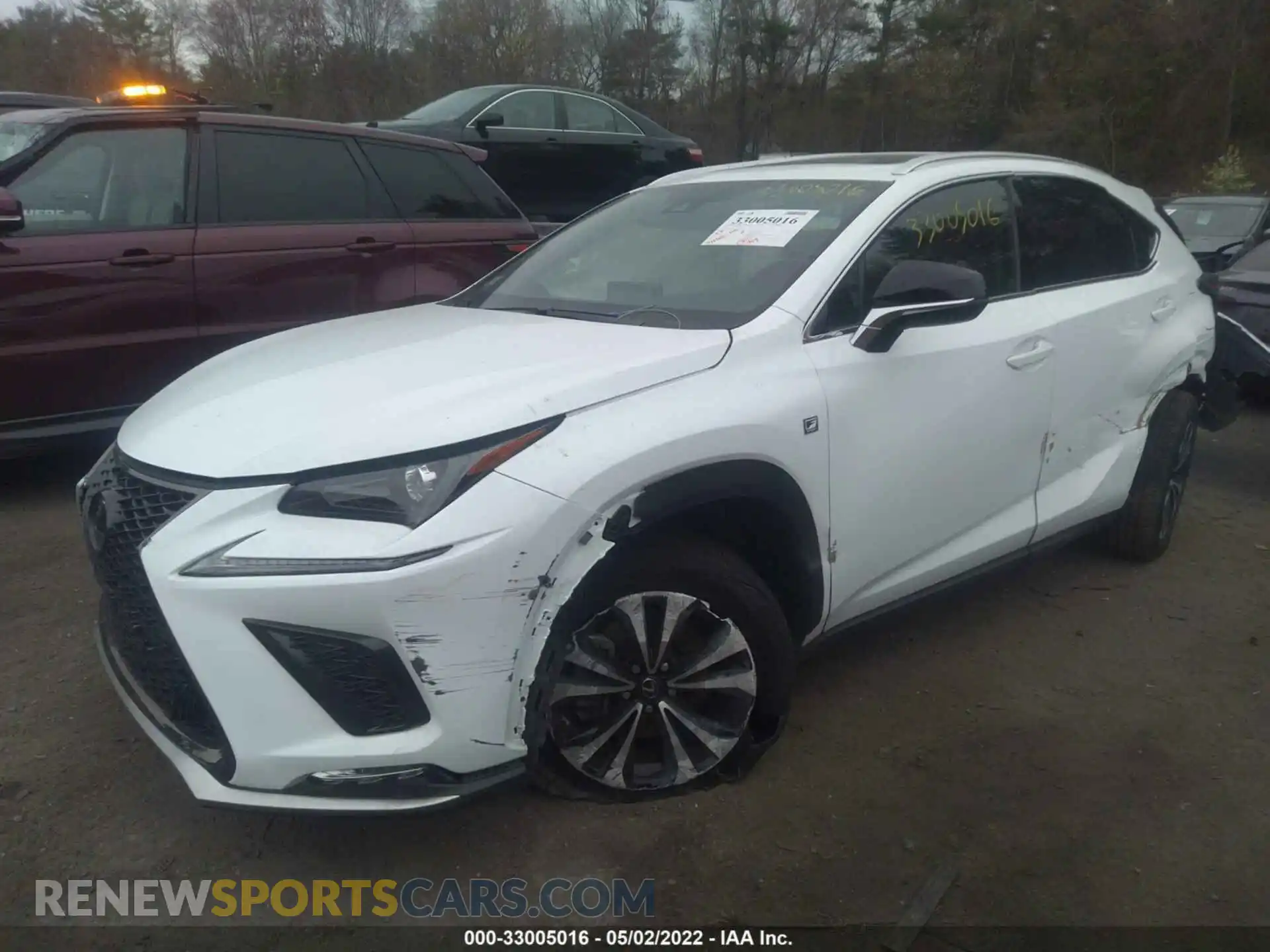 2 fotografías del automóvil dañado JTJSARDZ9M2239170 LEXUS NX 2021