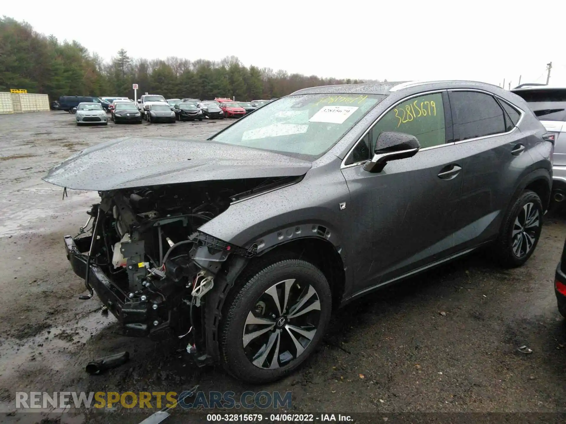 2 fotografías del automóvil dañado JTJSARDZ9M2254977 LEXUS NX 2021