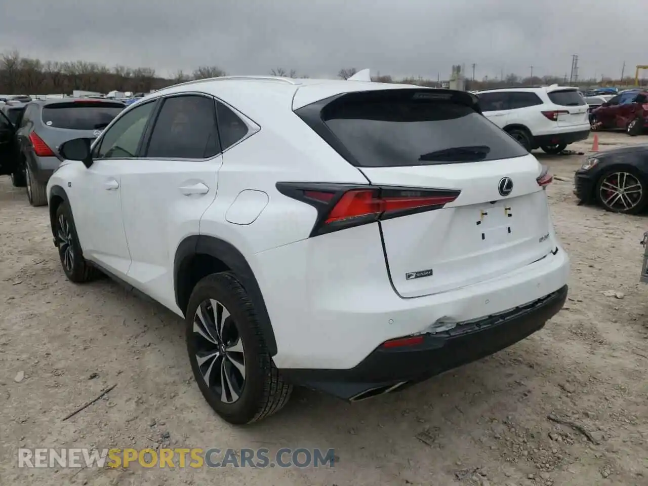 3 fotografías del automóvil dañado JTJSARDZ9M2257118 LEXUS NX 2021