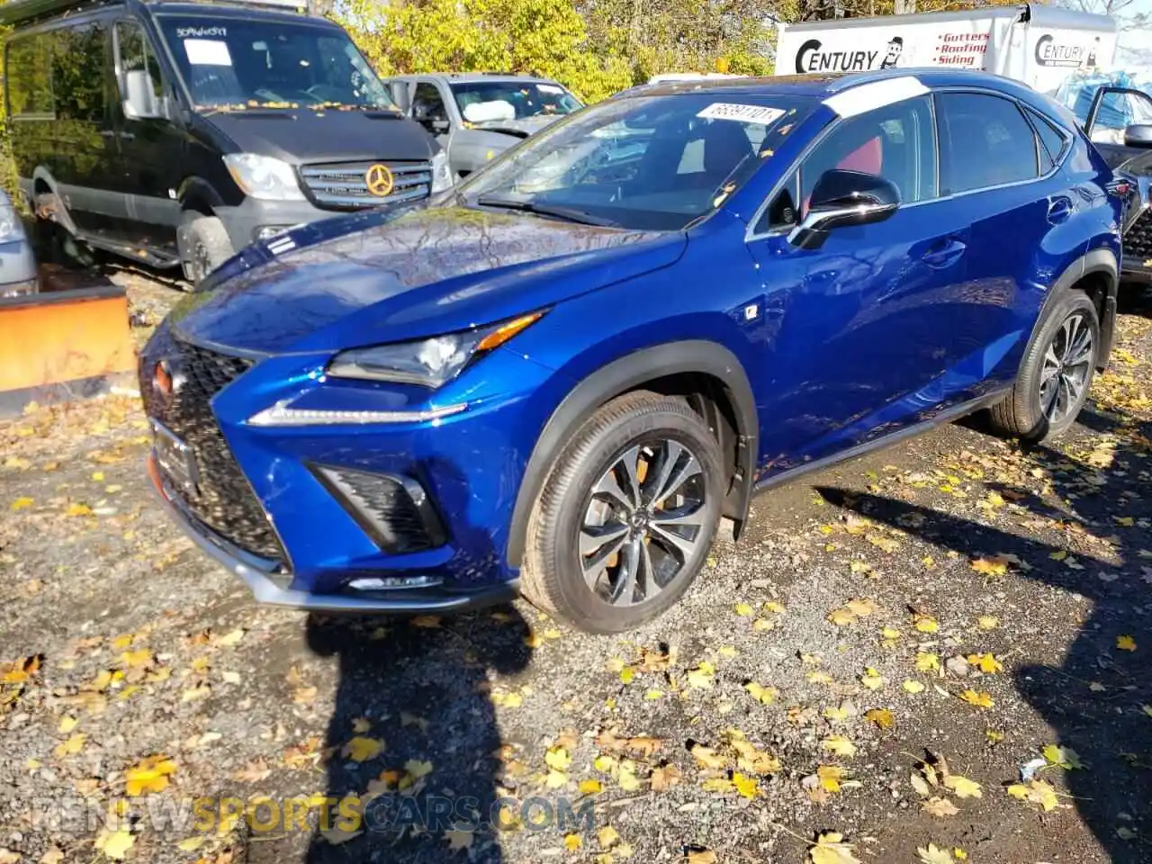 2 fotografías del automóvil dañado JTJSARDZXM2256740 LEXUS NX 2021