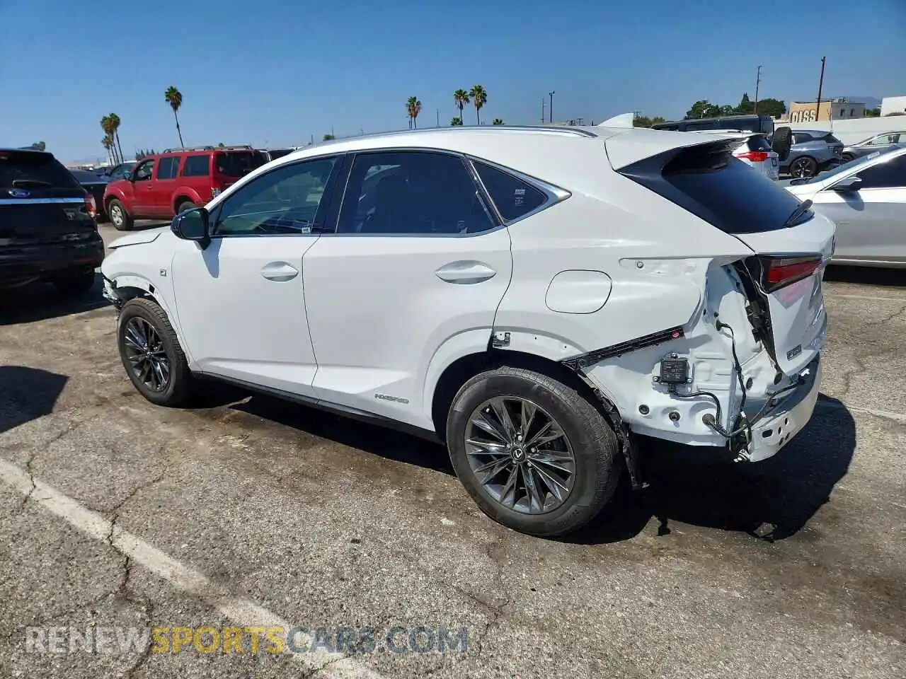 2 Фотография поврежденного автомобиля JTJSJRDZ1M5012683 LEXUS NX 2021