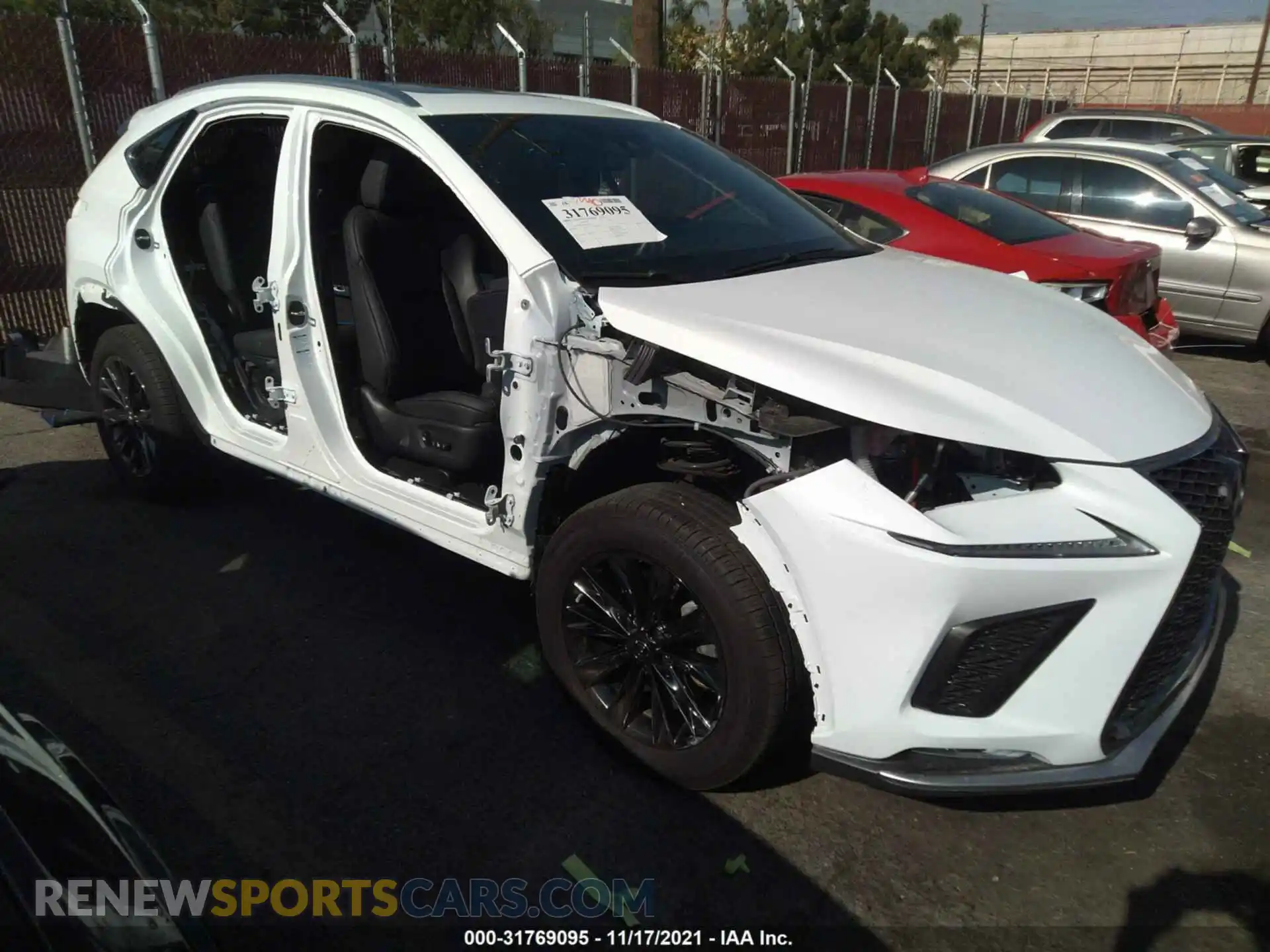 1 Photograph of a damaged car JTJSJRDZ8M2150741 LEXUS NX 2021