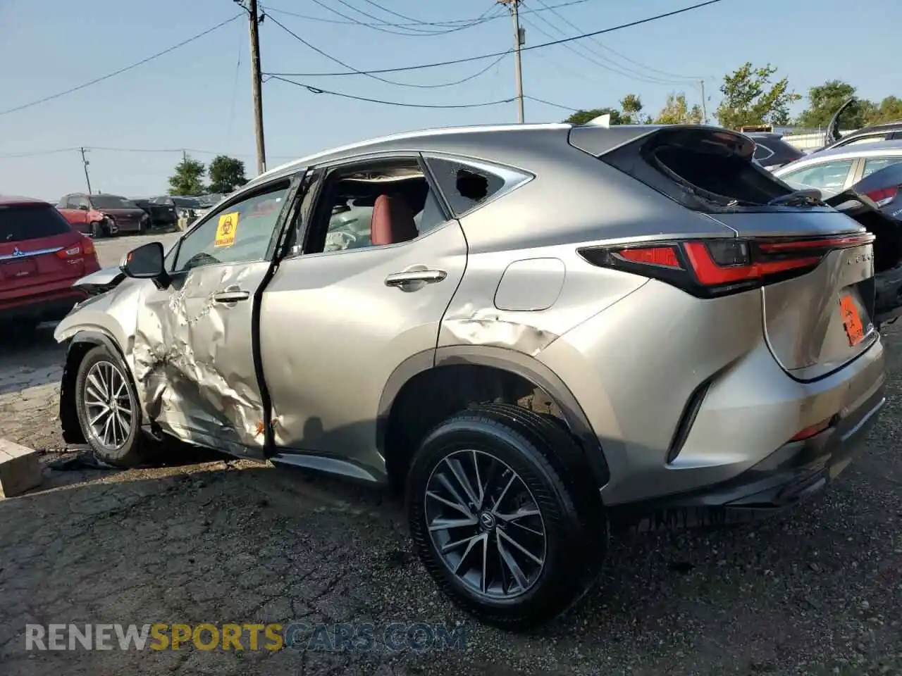 2 Photograph of a damaged car 2T2GDCEZ5NC001052 LEXUS NX 250 2022