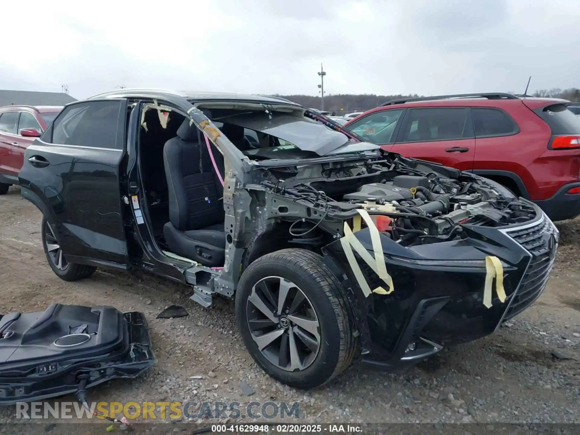 1 Photograph of a damaged car JTJBARBZXK2190206 LEXUS NX 300 2019