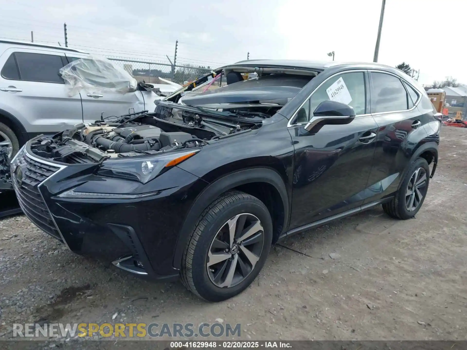 2 Photograph of a damaged car JTJBARBZXK2190206 LEXUS NX 300 2019