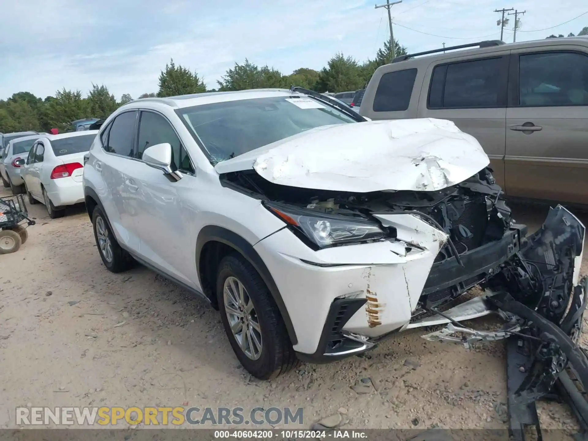 1 Photograph of a damaged car JTJYARBZ8K2142133 LEXUS NX 300 2019