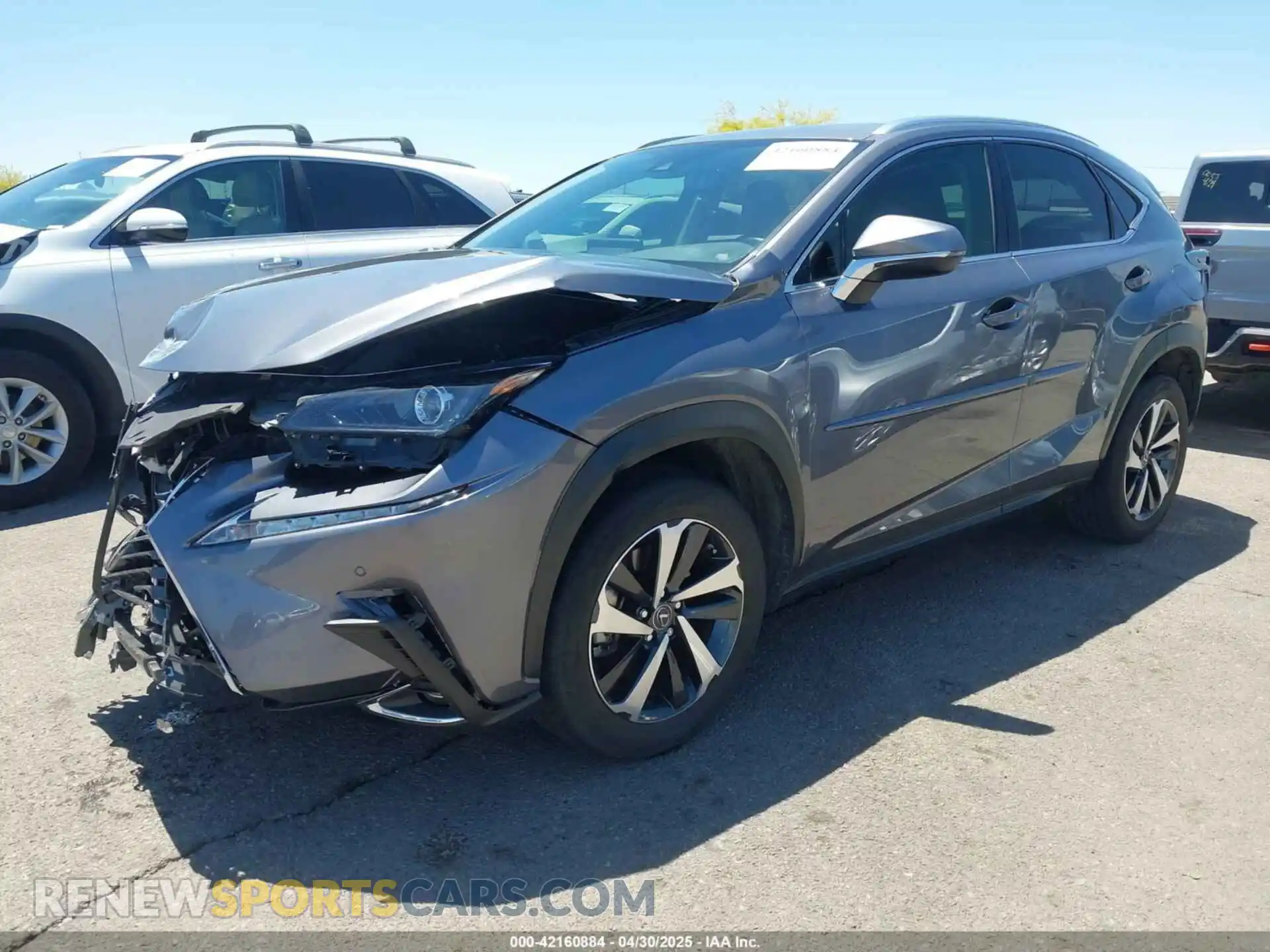 2 Фотография поврежденного автомобиля JTJDARBZ5L5009845 LEXUS NX 300 2020