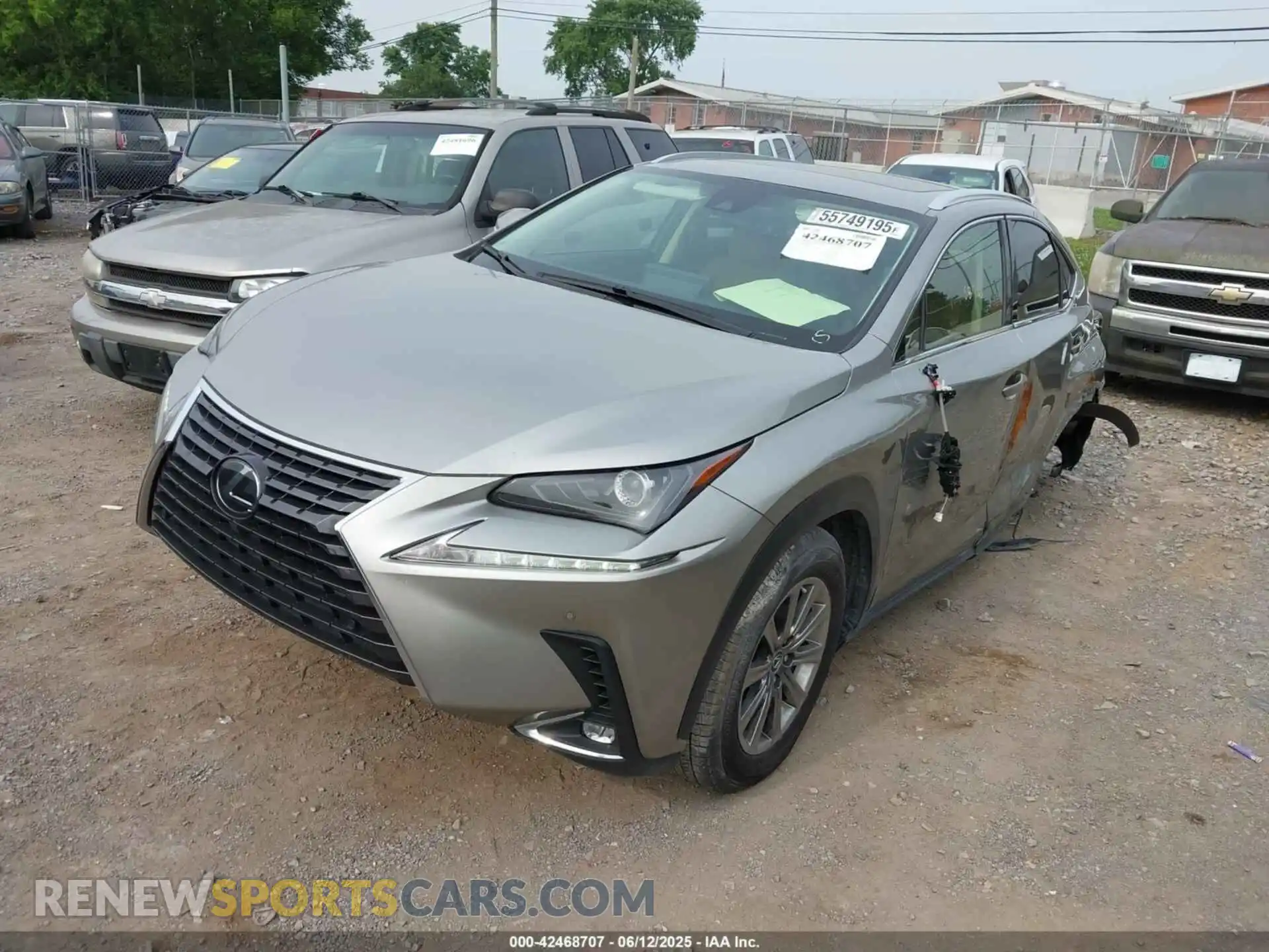 2 Фотография поврежденного автомобиля JTJDARBZ9L2171222 LEXUS NX 300 2020