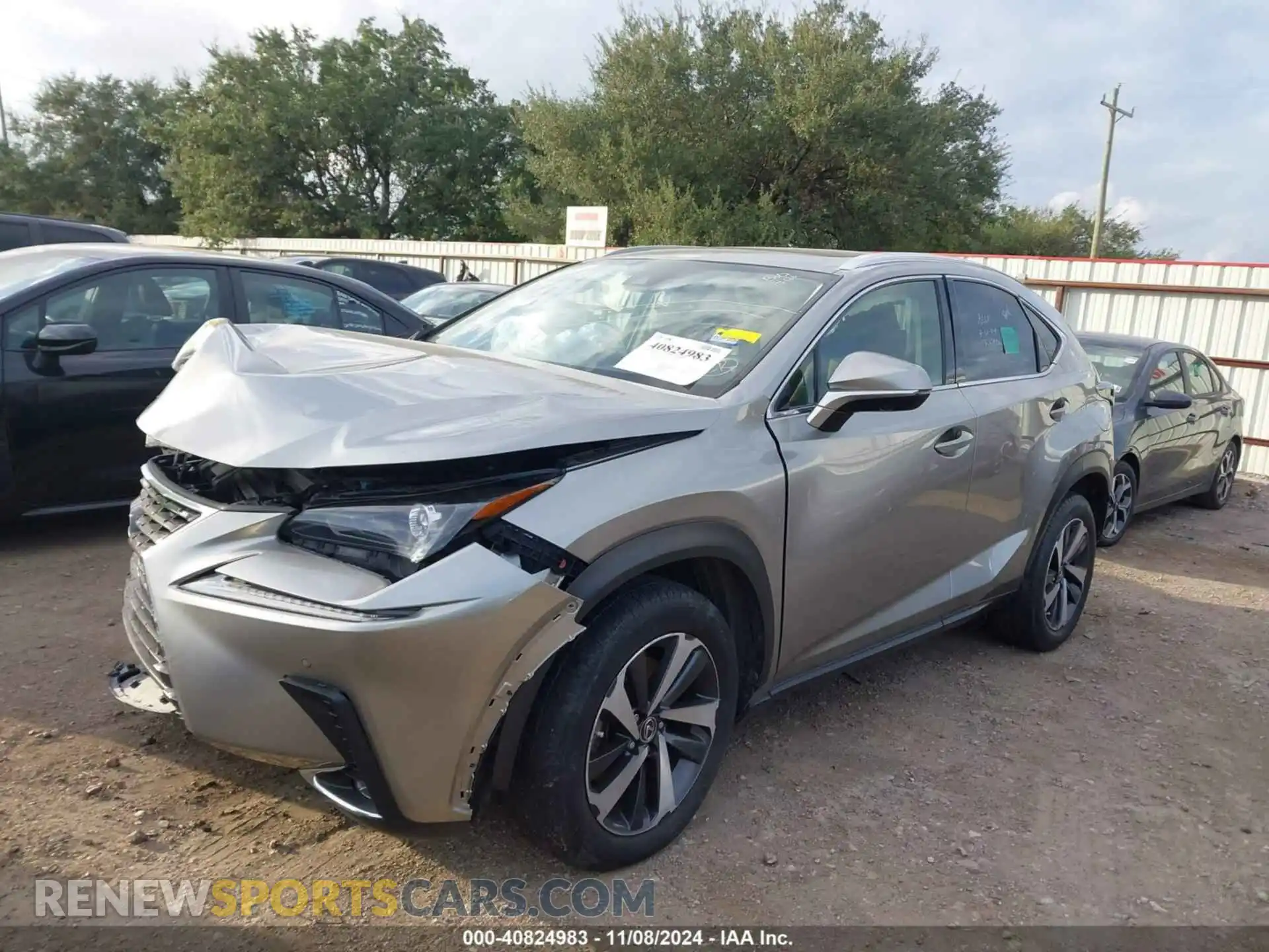 2 Фотография поврежденного автомобиля JTJGARBZ3L5017553 LEXUS NX 300 2020